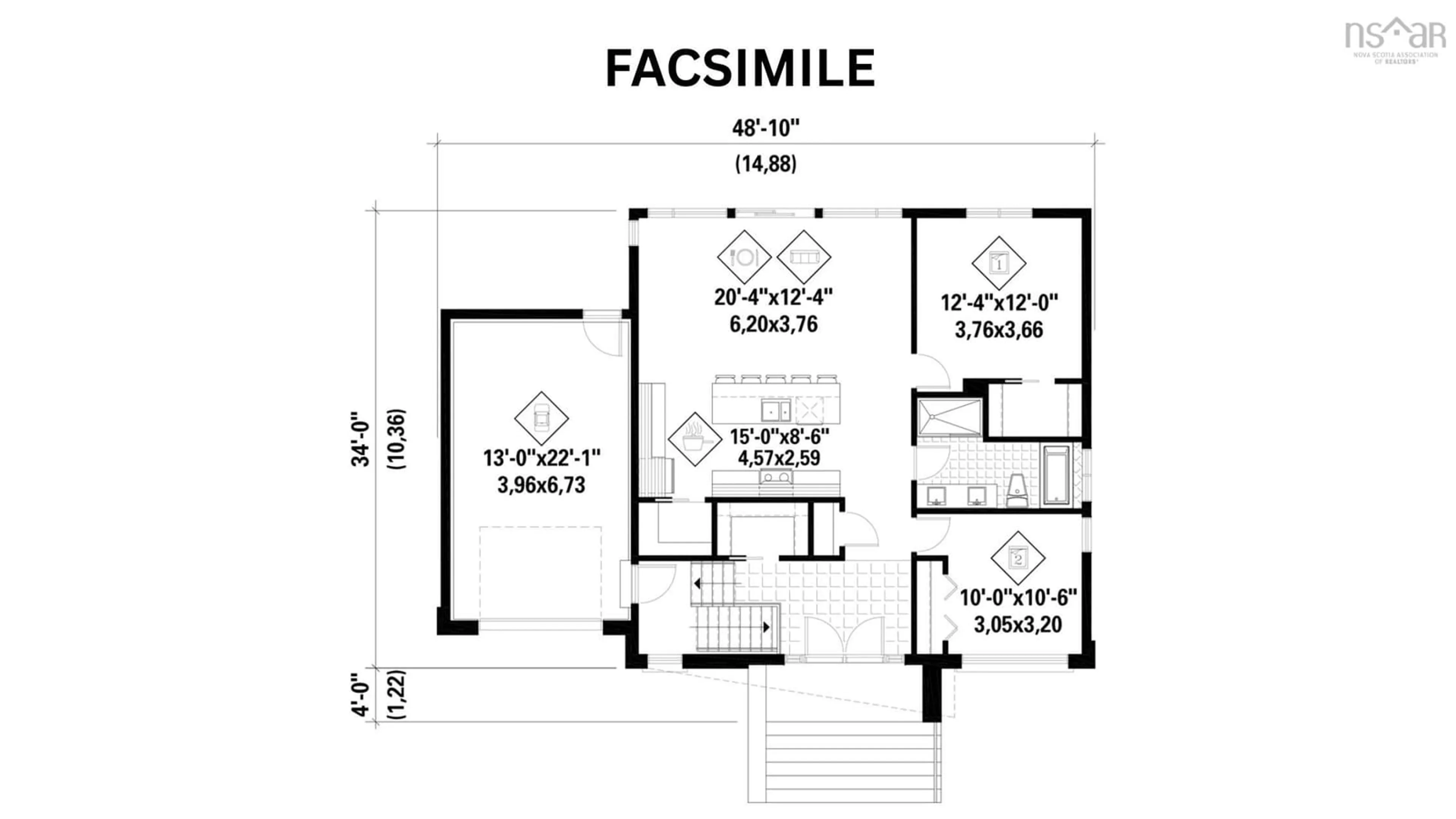 Floor plan for Lot 22-1 Clearway Street, Mahone Bay Nova Scotia B0J 2E0