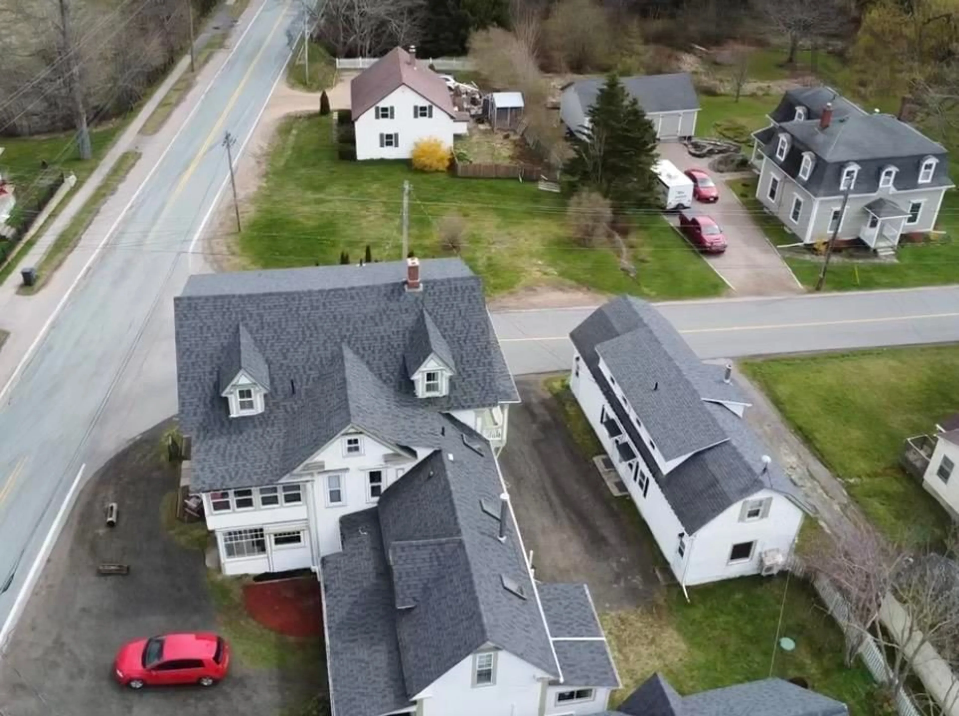 A pic from outside/outdoor area/front of a property/back of a property/a pic from drone, street for 10352 Highway 1, Paradise Nova Scotia B0P 1R0