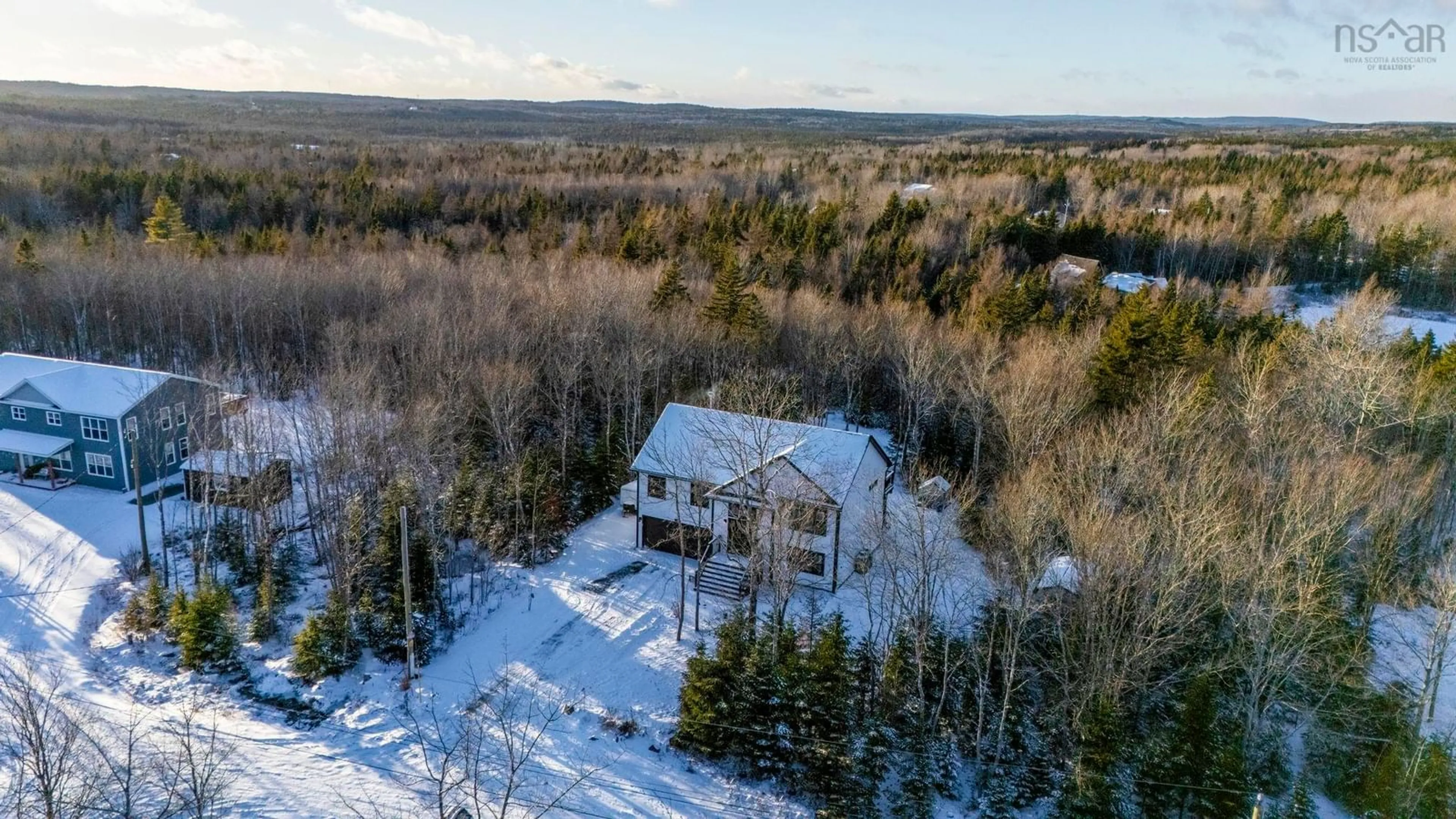 A pic from outside/outdoor area/front of a property/back of a property/a pic from drone, unknown for 34 Ava Lane, East Uniacke Nova Scotia B0N 1Z0