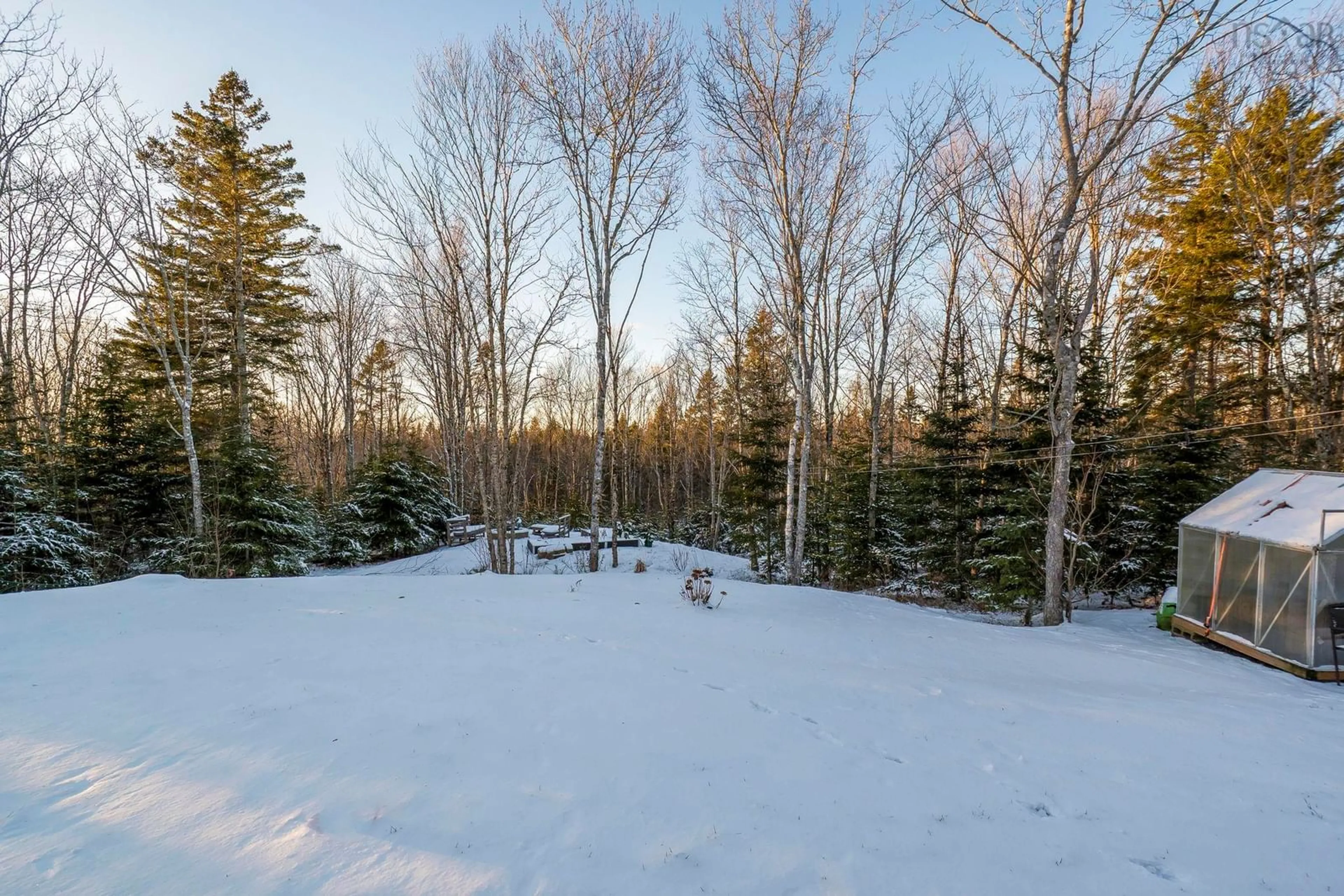 A pic from outside/outdoor area/front of a property/back of a property/a pic from drone, forest/trees view for 34 Ava Lane, East Uniacke Nova Scotia B0N 1Z0
