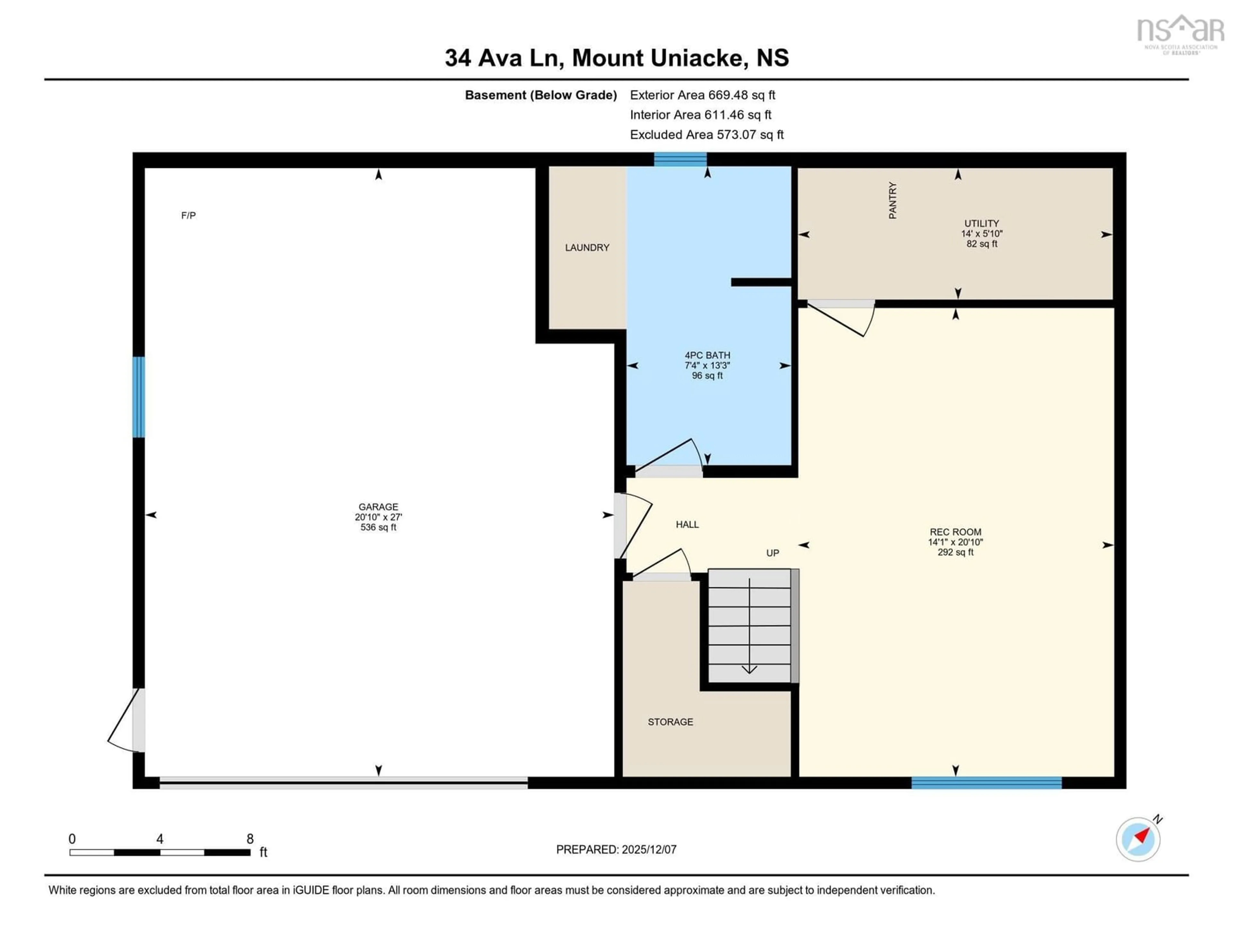 Floor plan for 34 Ava Lane, East Uniacke Nova Scotia B0N 1Z0
