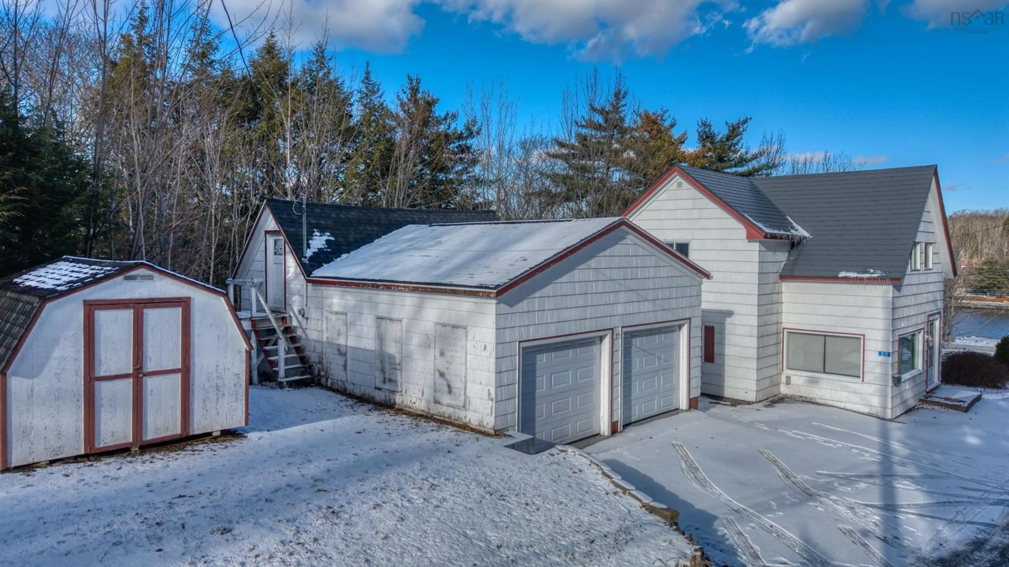 A pic from outside/outdoor area/front of a property/back of a property/a pic from drone, street for 20 Pine St, Bridgewater Nova Scotia B4V 1X5