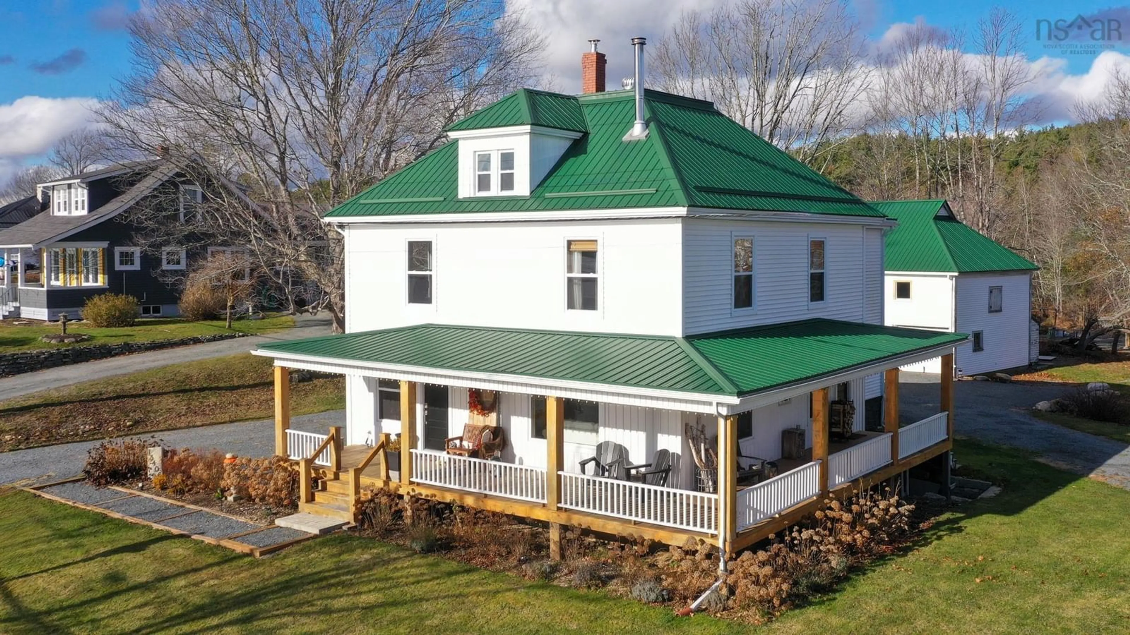 A pic from outside/outdoor area/front of a property/back of a property/a pic from drone, building for 13406 Highway 3, Dayspring Nova Scotia B4V 5P1