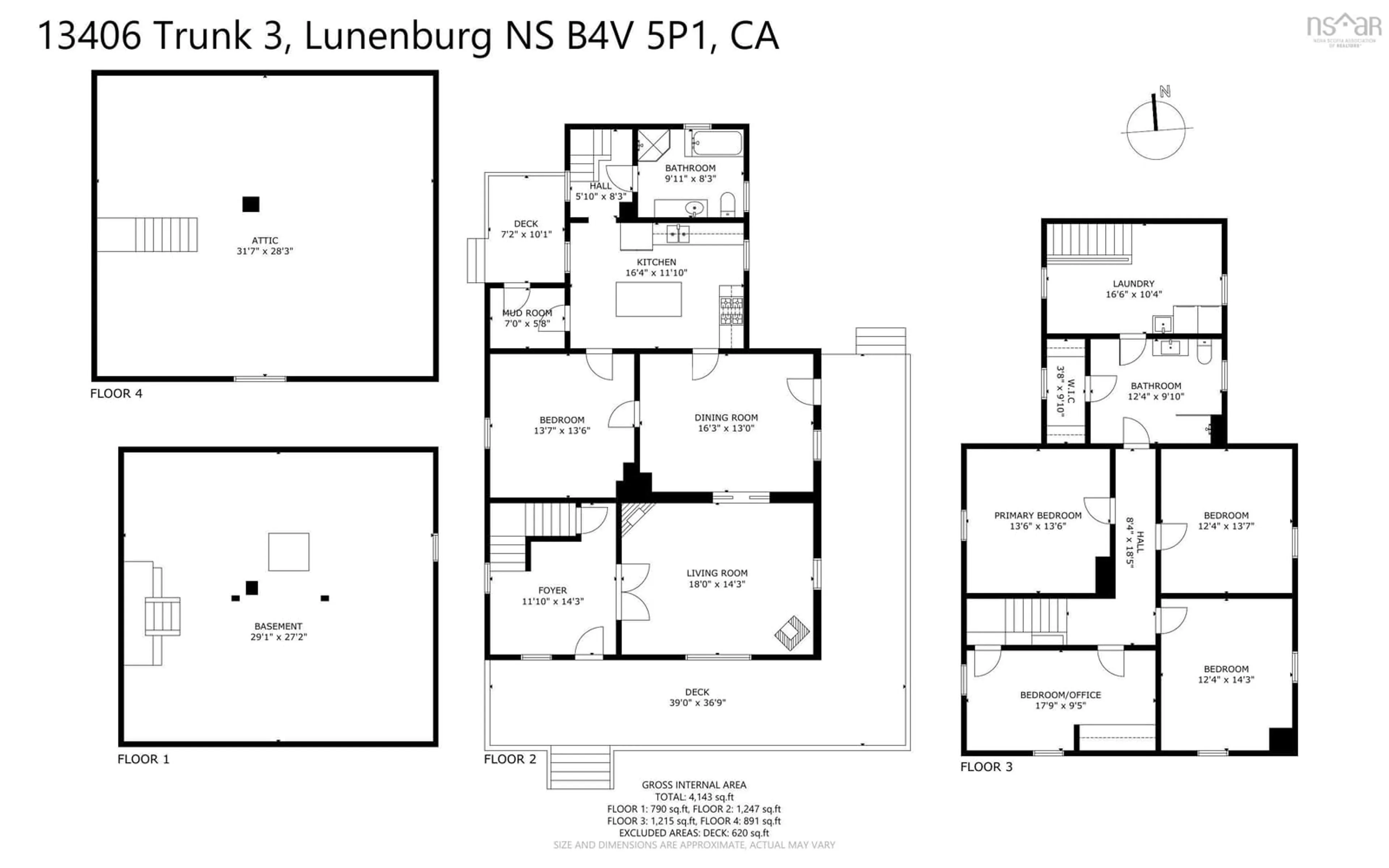 Floor plan for 13406 Highway 3, Dayspring Nova Scotia B4V 5P1