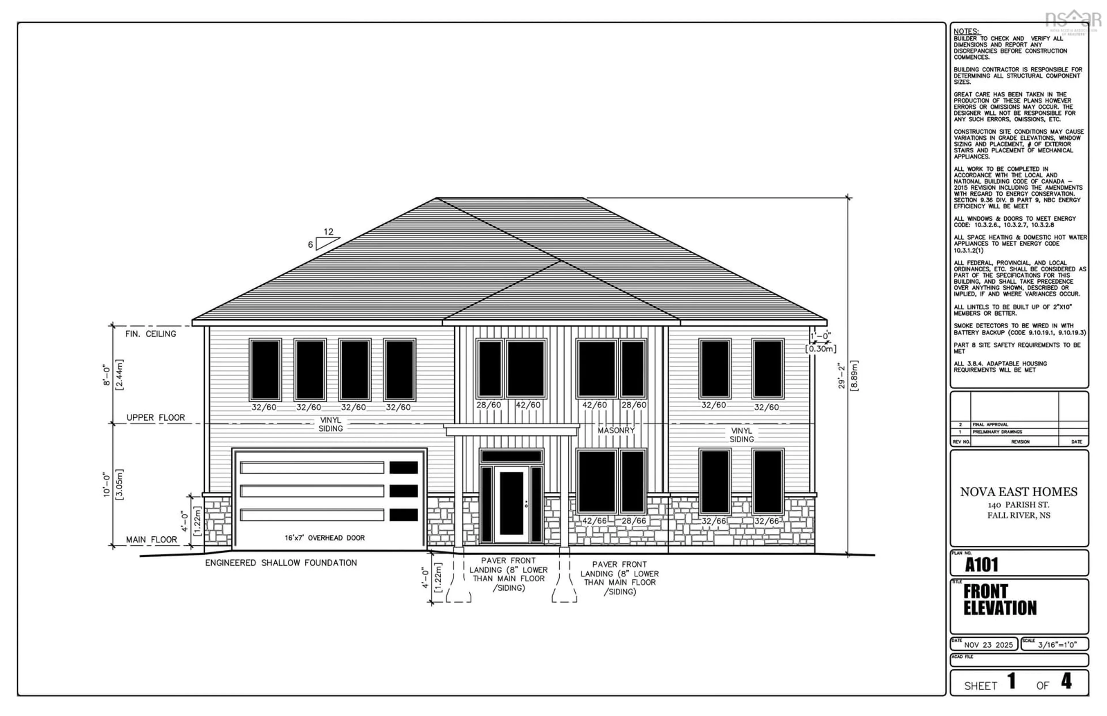 Home with brick exterior material, building for 140 Parish St, Fall River Nova Scotia B2T 0W9