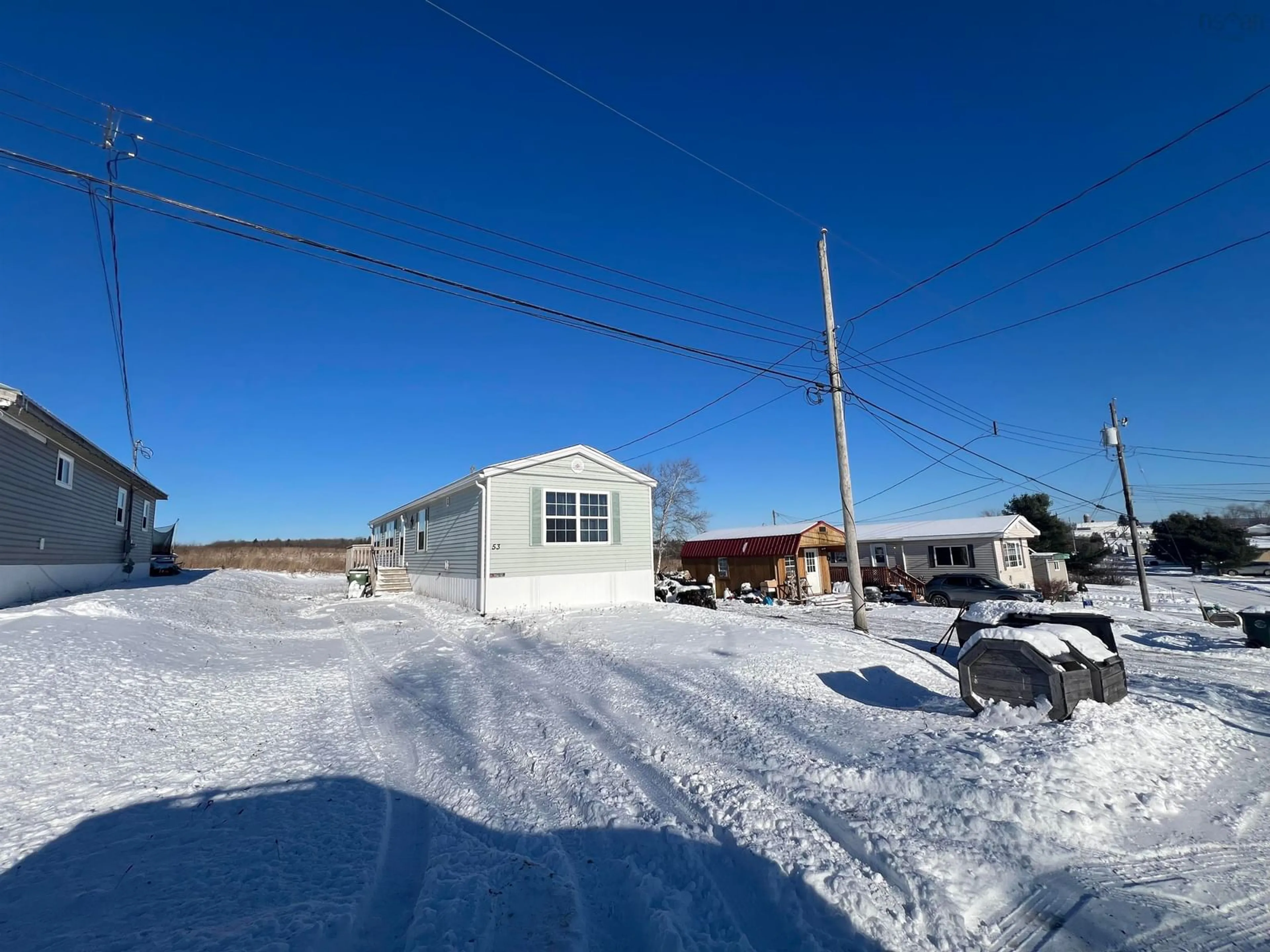 A pic from outside/outdoor area/front of a property/back of a property/a pic from drone, street for 53 Elm St, Central Onslow Nova Scotia B6L 5C1