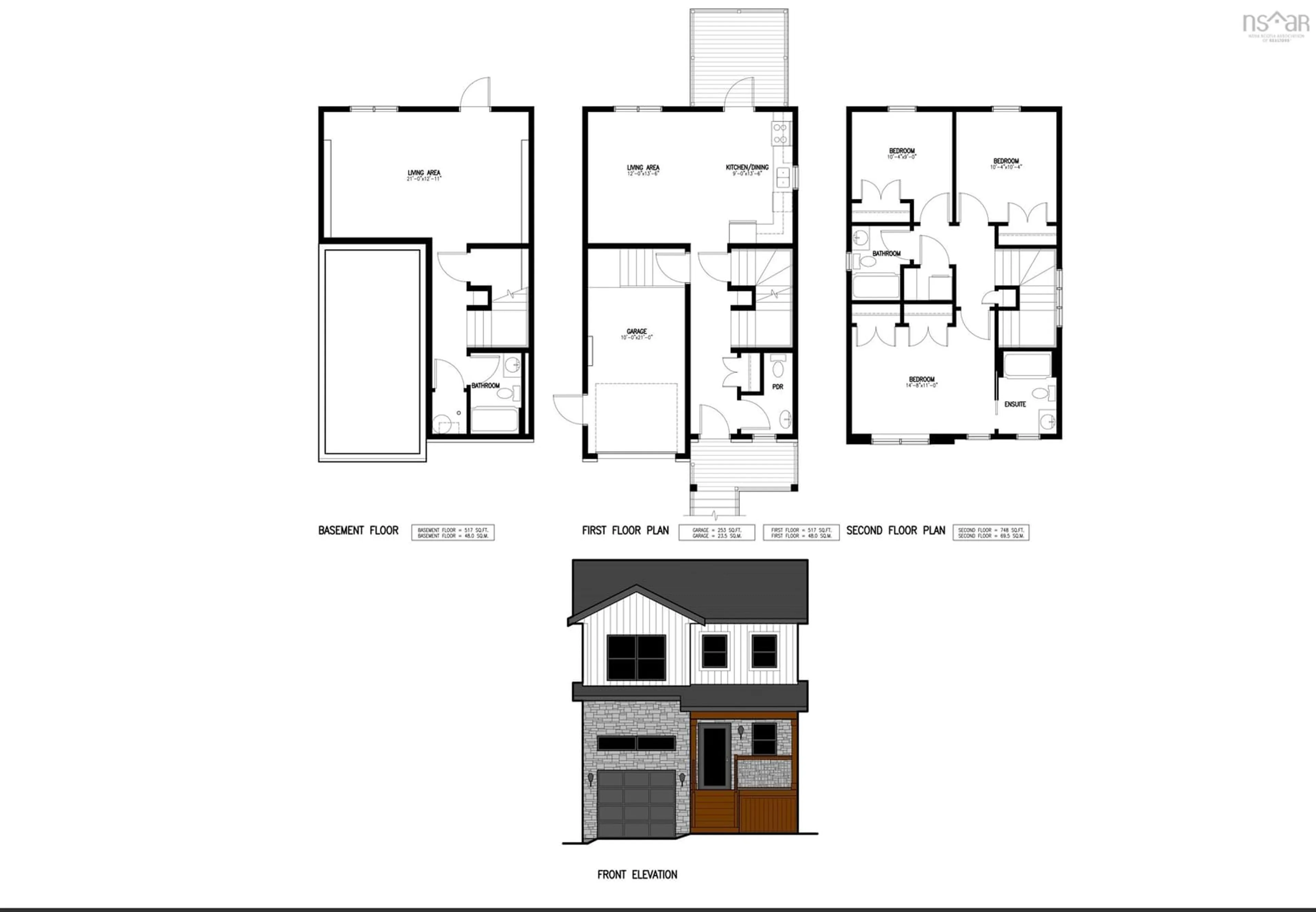 Floor plan for 185 Darner Dr #DA-55, Beaver Bank Nova Scotia B4G 1C1