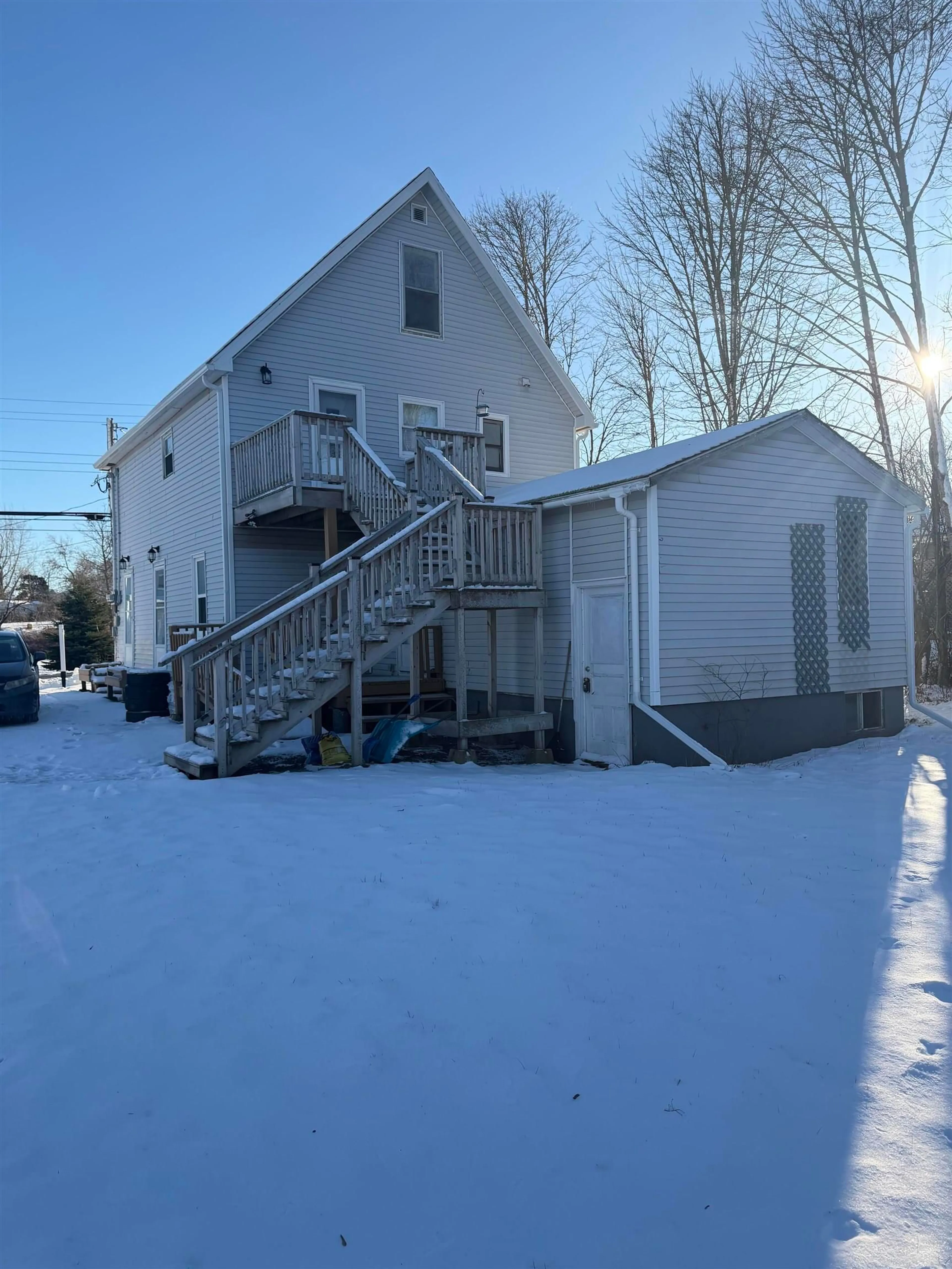 A pic from outside/outdoor area/front of a property/back of a property/a pic from drone, building for 2070 Church St, Westville Nova Scotia B0K 2A0