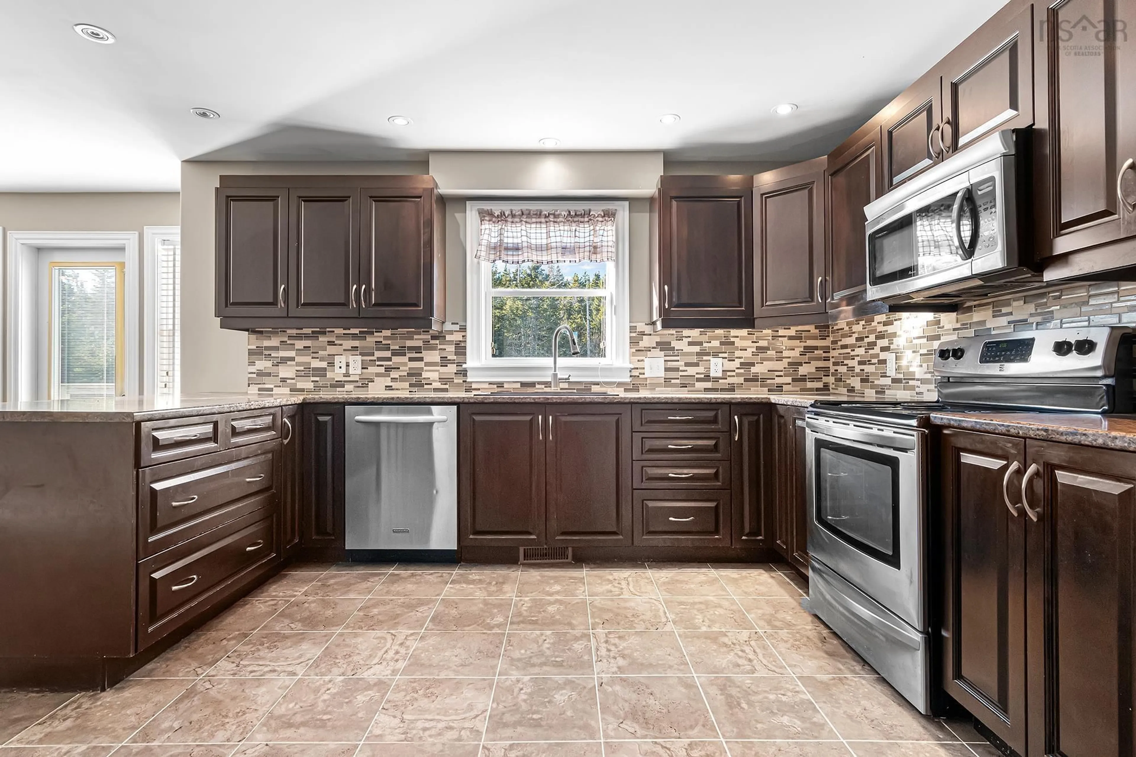 Open concept kitchen, ceramic/tile floor for 45 Thicket Dr, Brookside Nova Scotia B3T 0B6