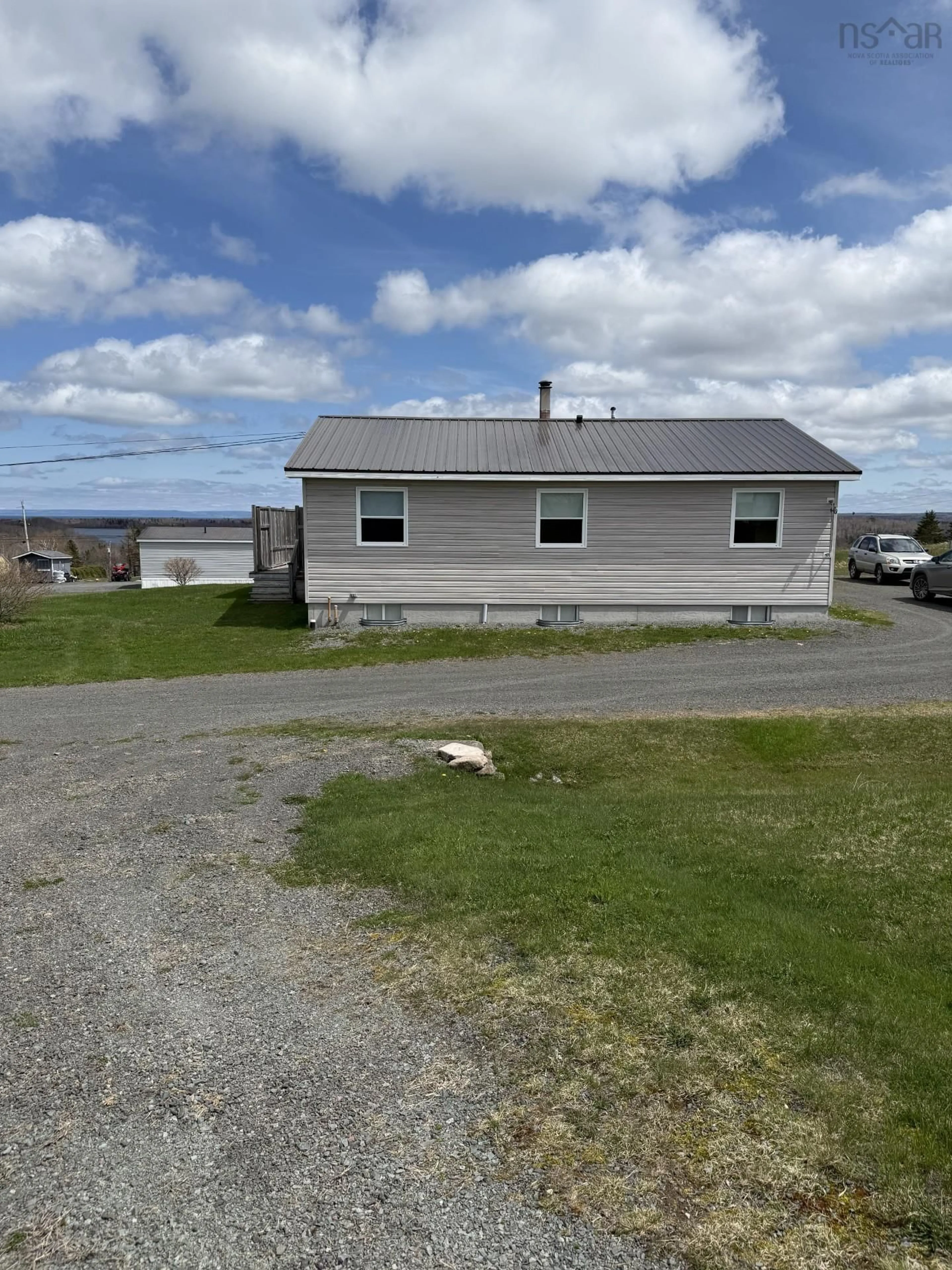 A pic from outside/outdoor area/front of a property/back of a property/a pic from drone, water/lake/river/ocean view for 536 Pomquet Cove Road, Pomquet Nova Scotia B2G 2L4