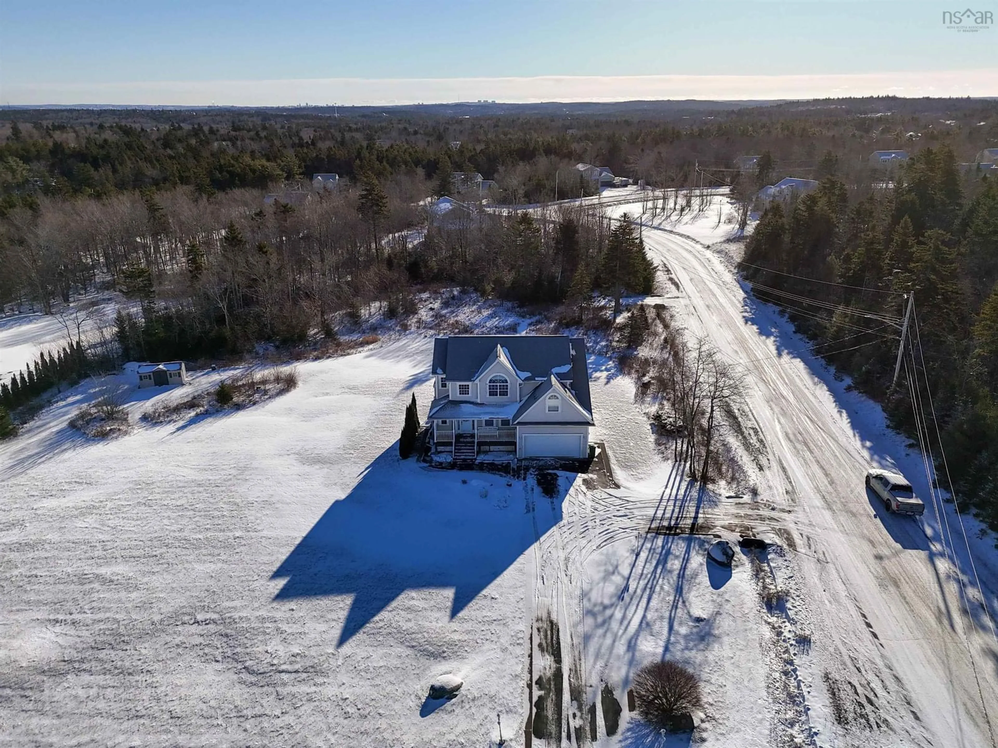 A pic from outside/outdoor area/front of a property/back of a property/a pic from drone, unknown for 195 White Hills Run, Hammonds Plains Nova Scotia B4B 1W6