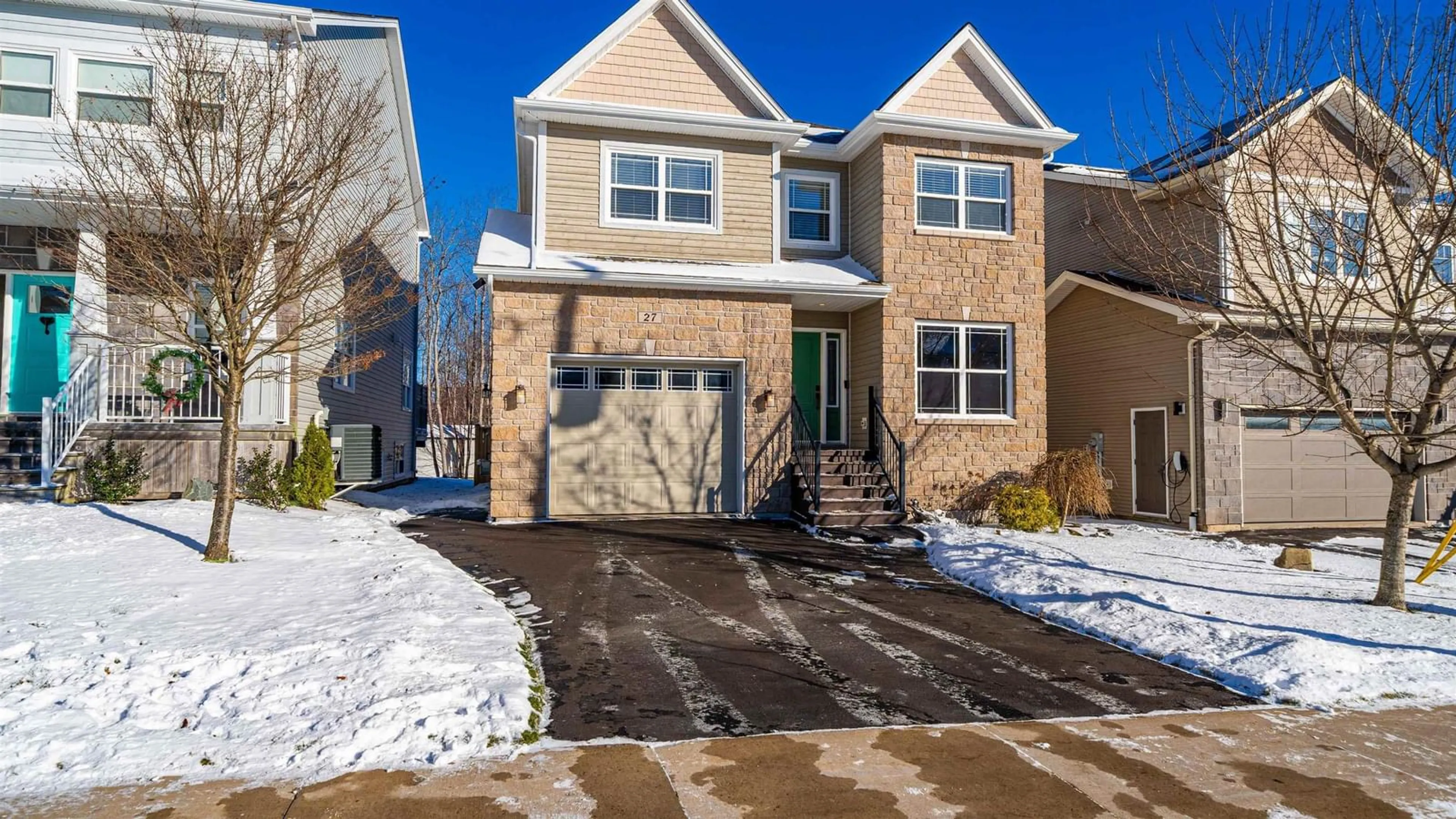 Home with brick exterior material, street for 27 Aspenhill Crt, Bedford Nova Scotia B4B 0M3