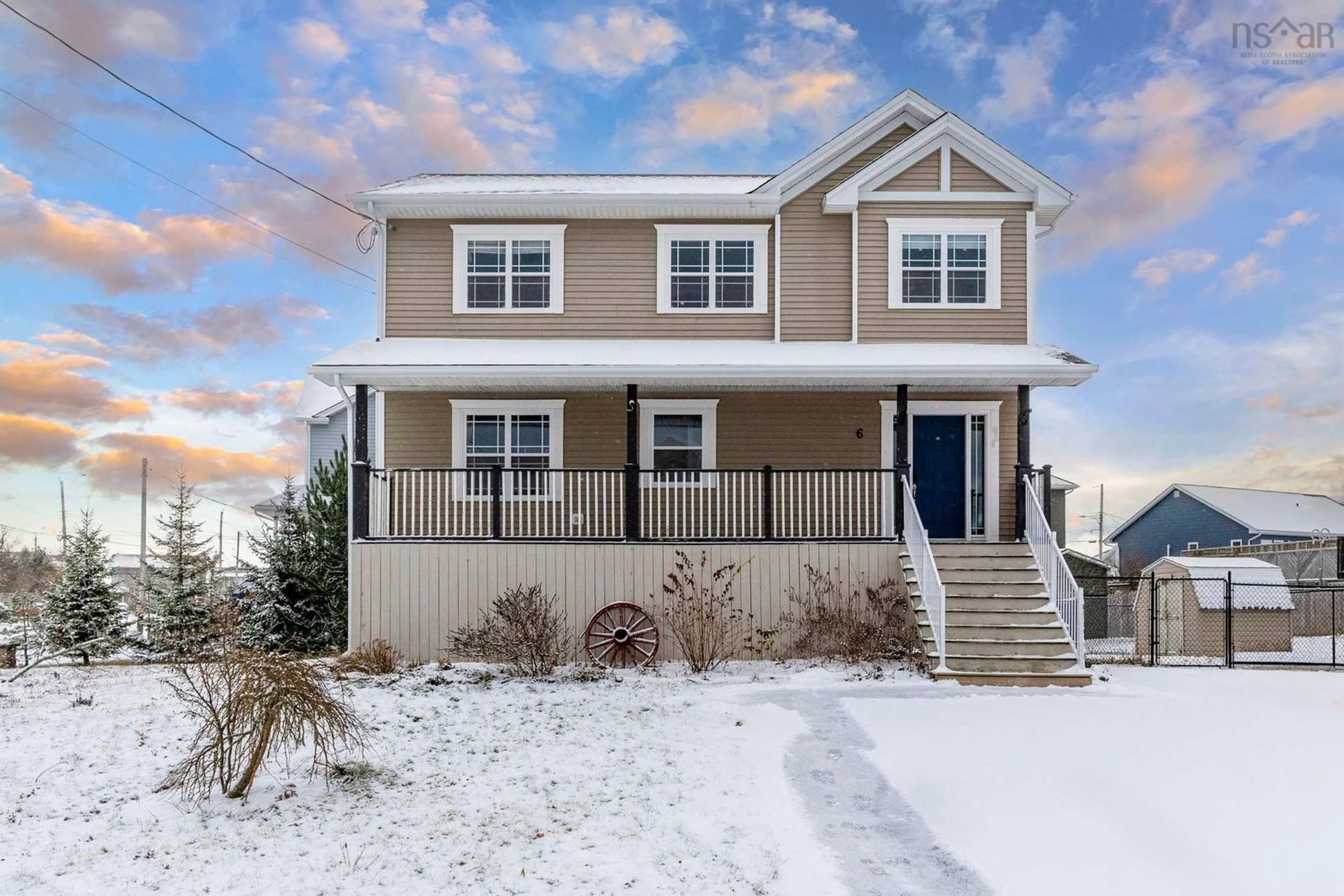 Home with vinyl exterior material, street for 6 Taylorwood Lane, Eastern Passage Nova Scotia B3G 0C8