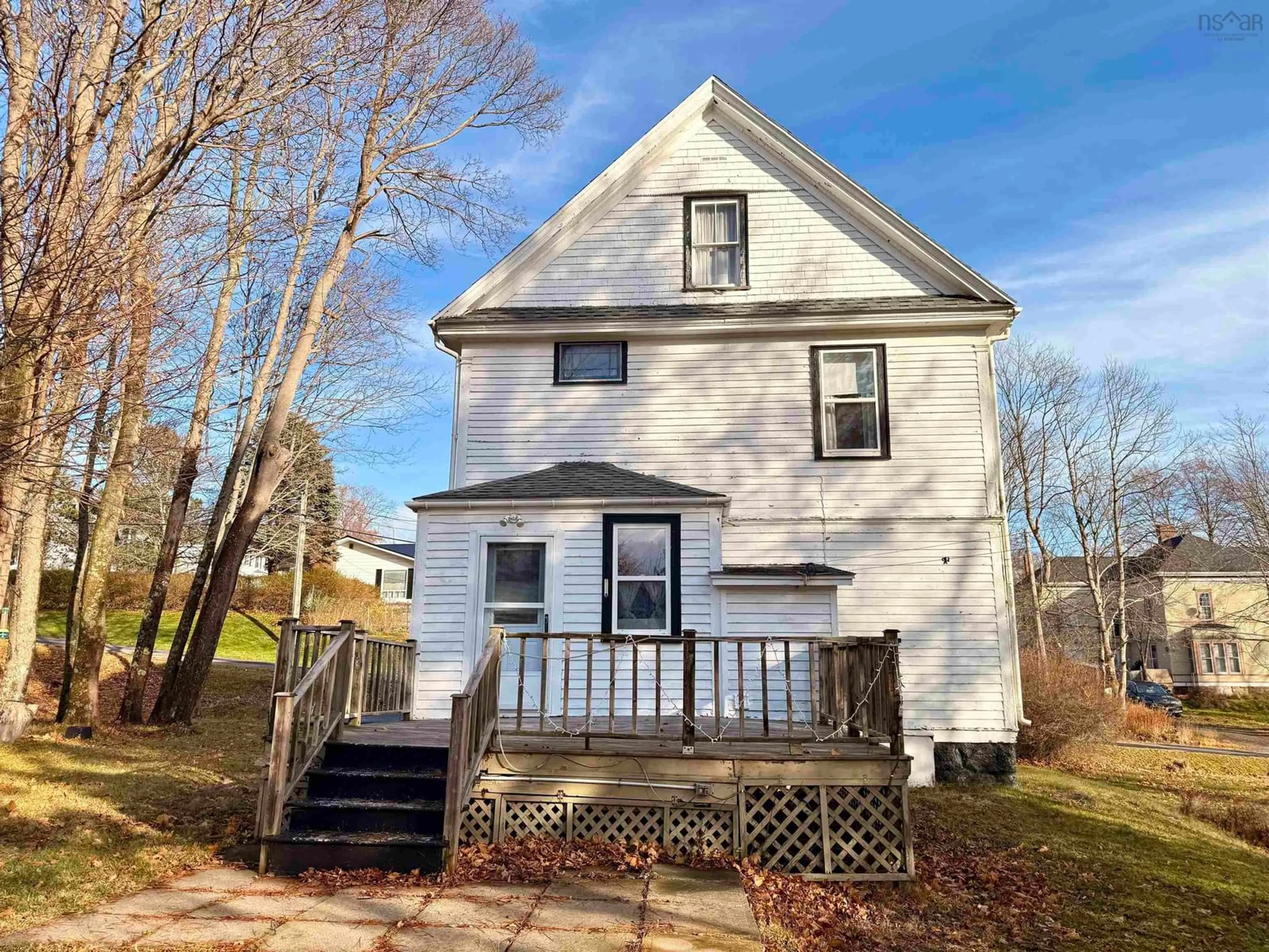 Home with vinyl exterior material, street for 19 Patterson Street, Pictou Nova Scotia B0K 1H0