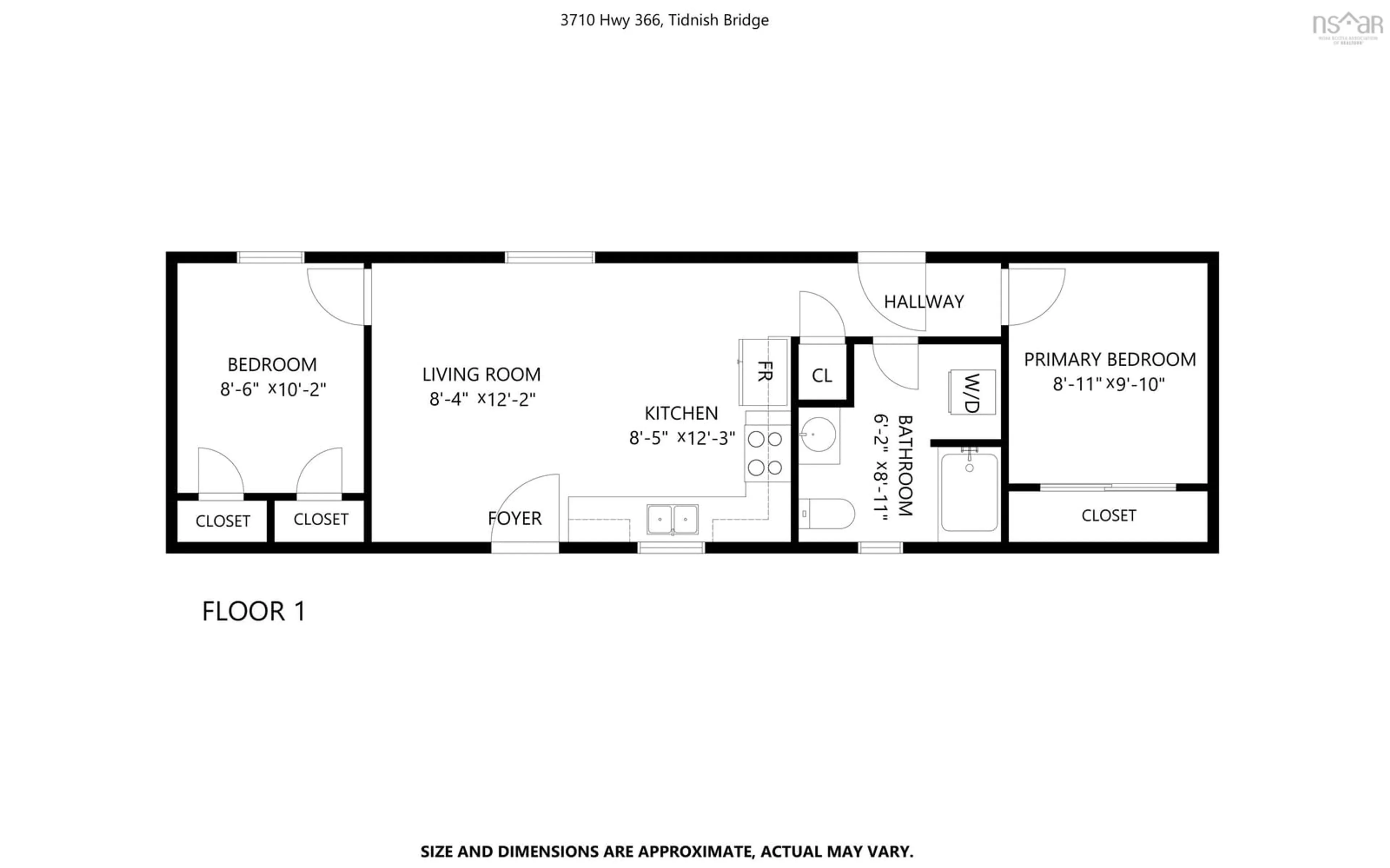 Floor plan for 3710 366 Hwy, Tidnish Bridge Nova Scotia B4H 3X9