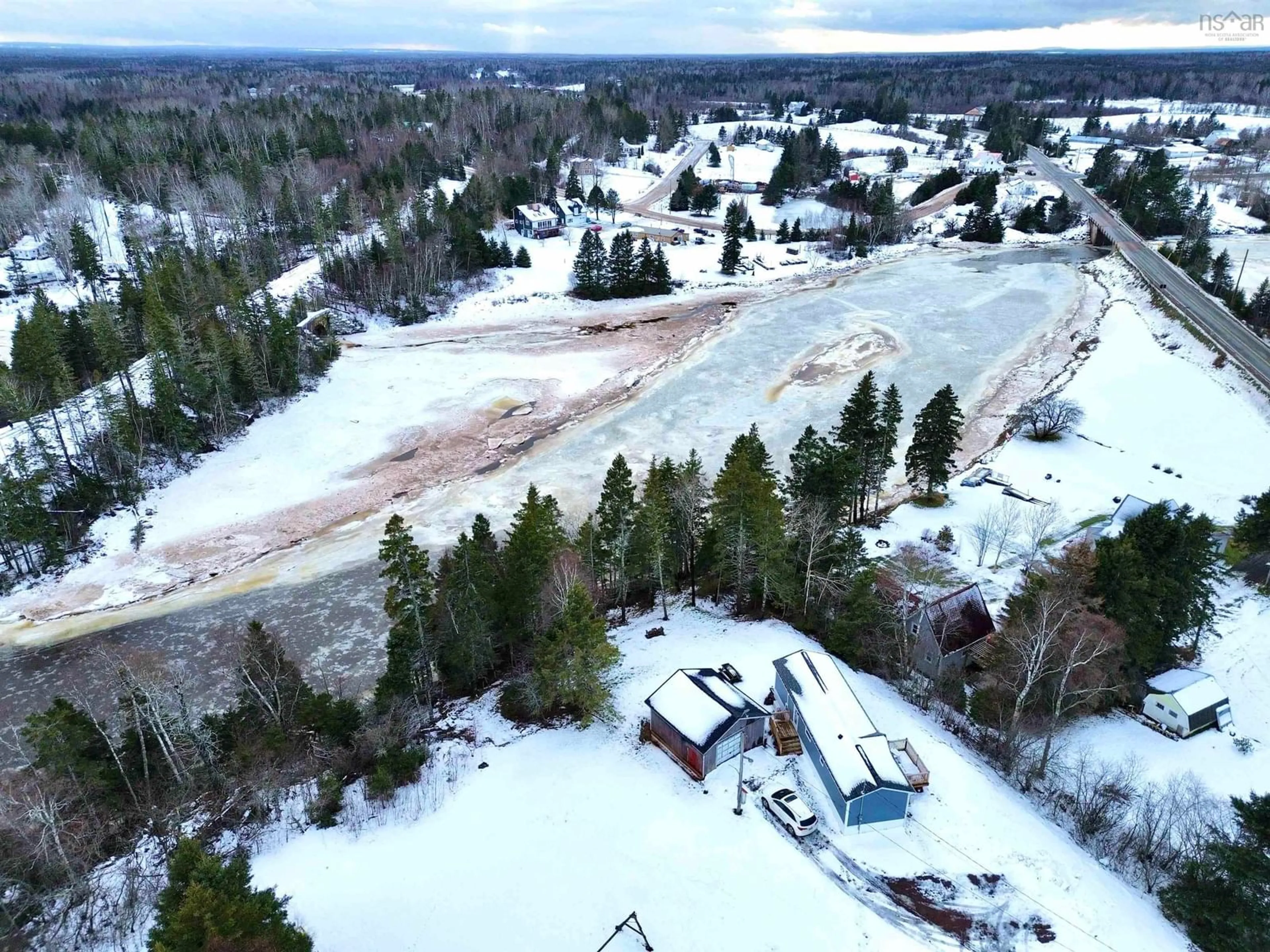 A pic from outside/outdoor area/front of a property/back of a property/a pic from drone, unknown for 3710 366 Hwy, Tidnish Bridge Nova Scotia B4H 3X9