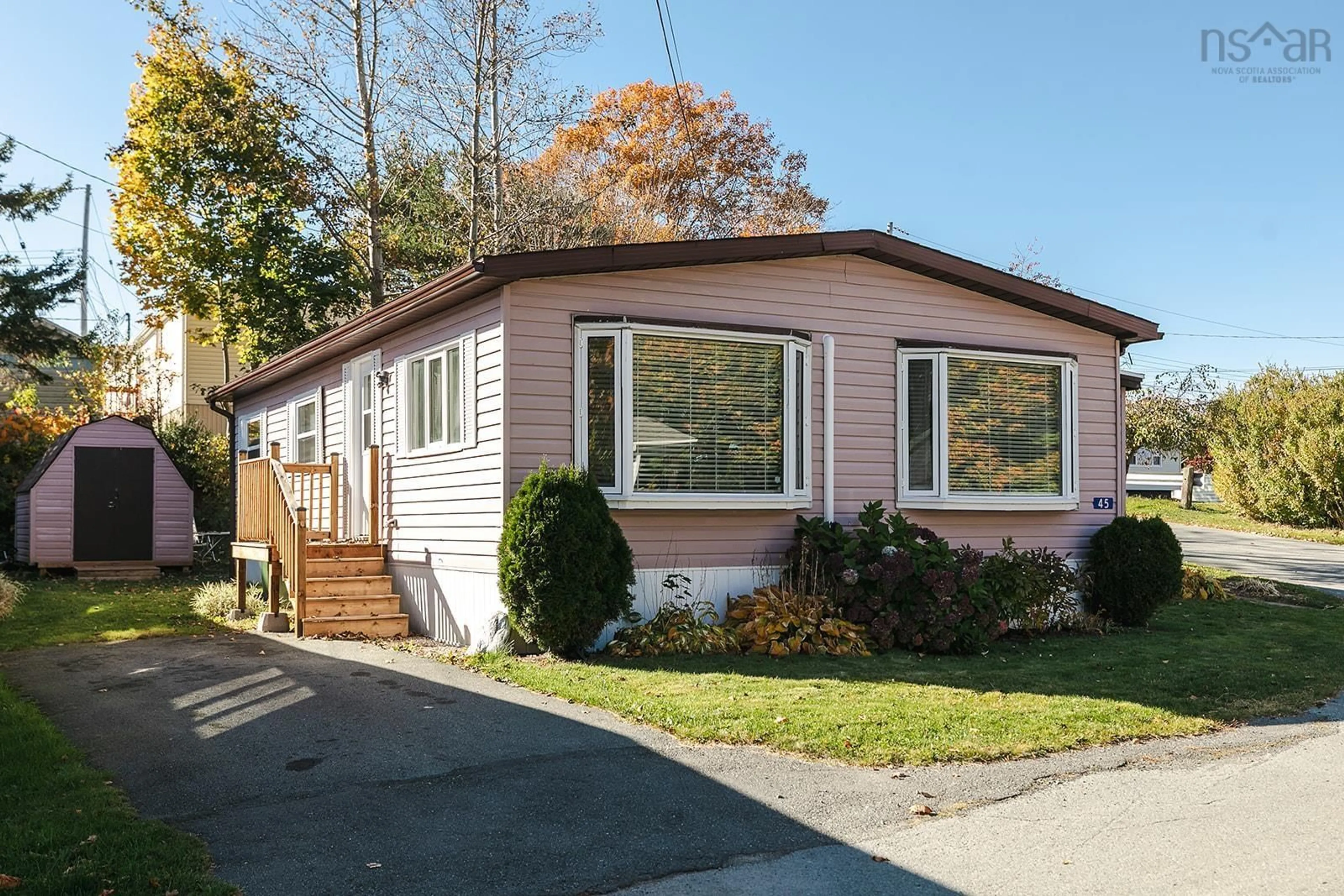 Home with vinyl exterior material, street for 45 Mulgrave Lane, Dartmouth Nova Scotia B2W 0C2
