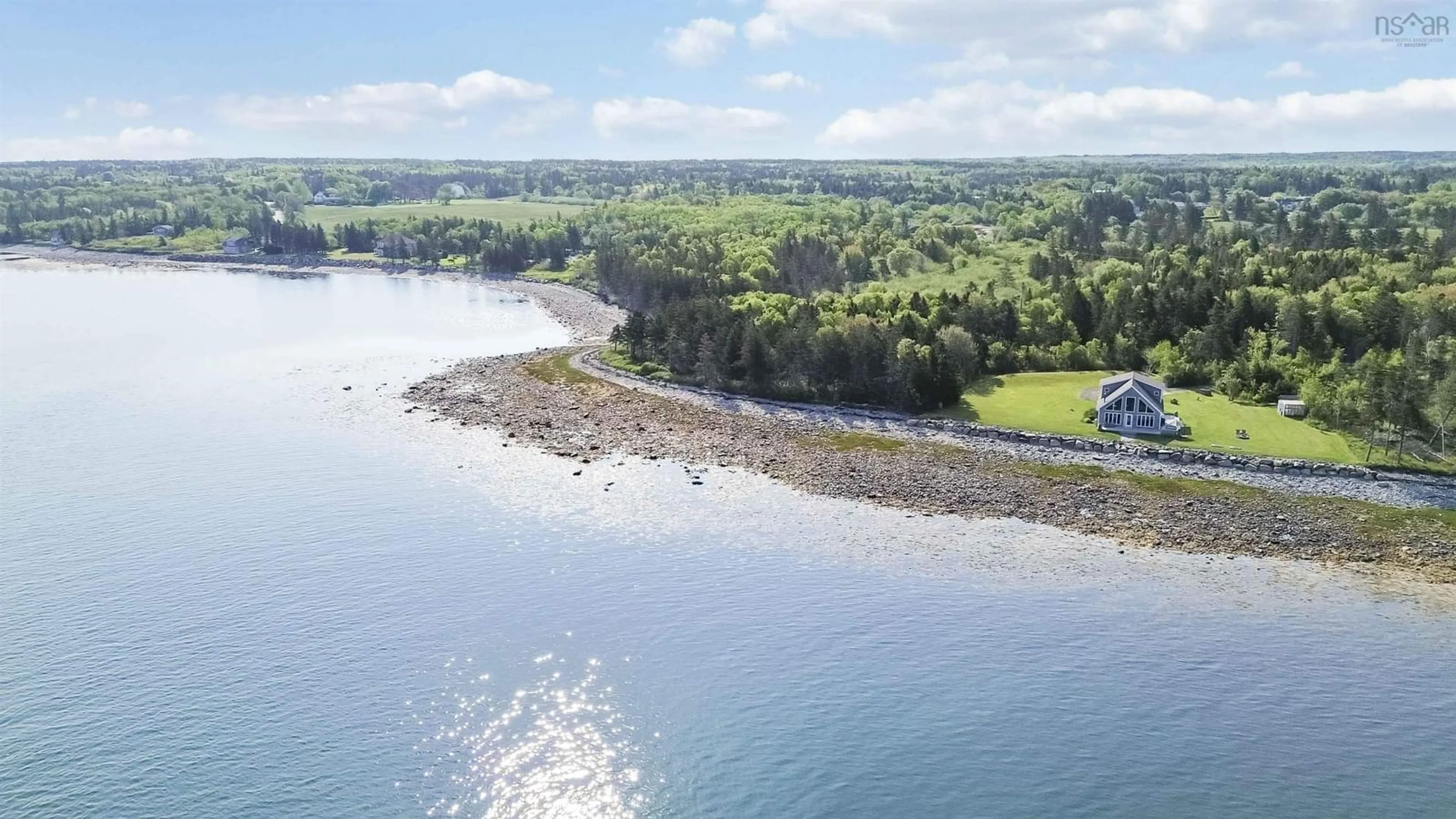 A pic from outside/outdoor area/front of a property/back of a property/a pic from drone, water/lake/river/ocean view for 463 Fort Point Rd, Weymouth North Nova Scotia B0W 3T0