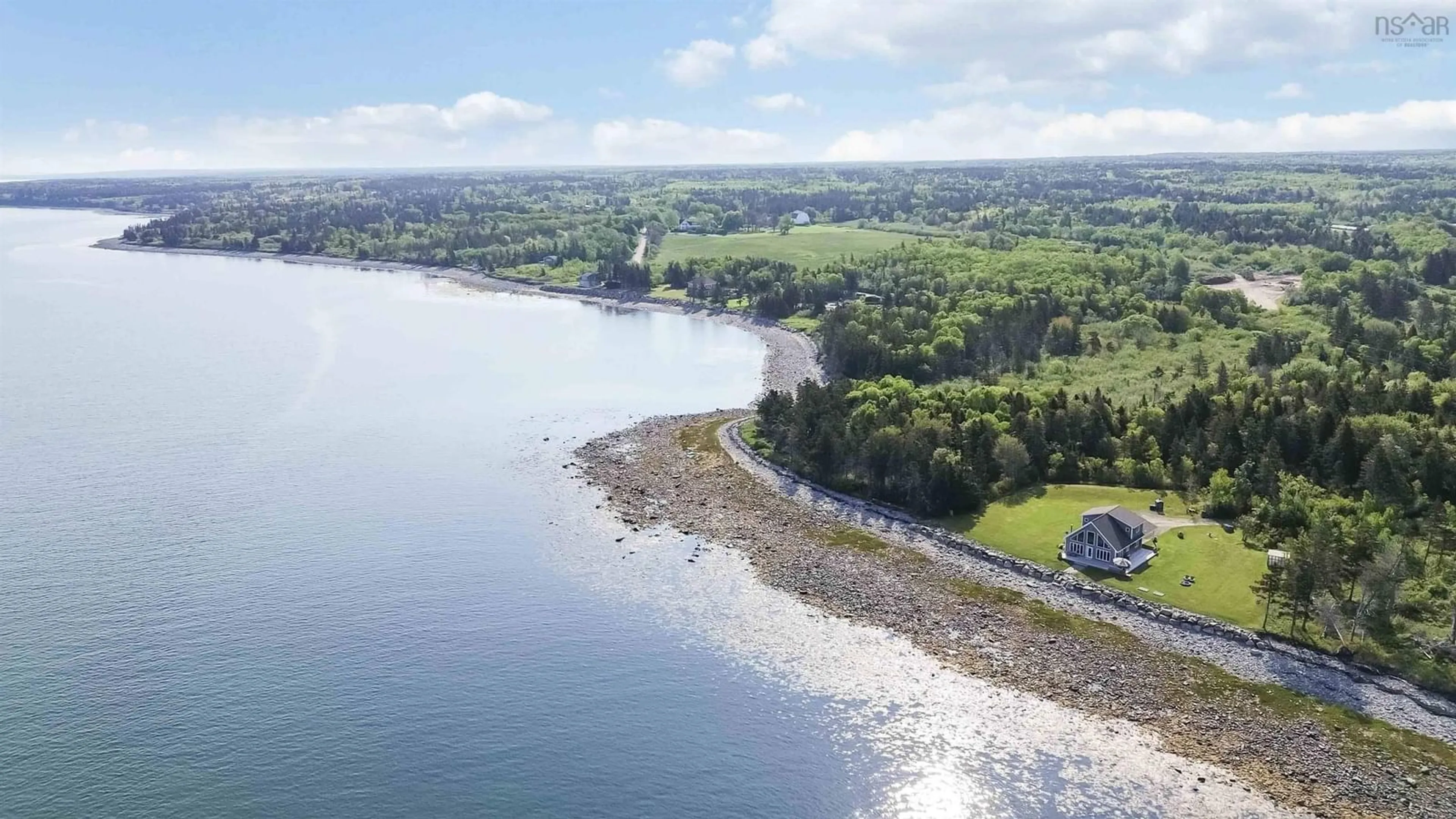 A pic from outside/outdoor area/front of a property/back of a property/a pic from drone, water/lake/river/ocean view for 463 Fort Point Rd, Weymouth North Nova Scotia B0W 3T0