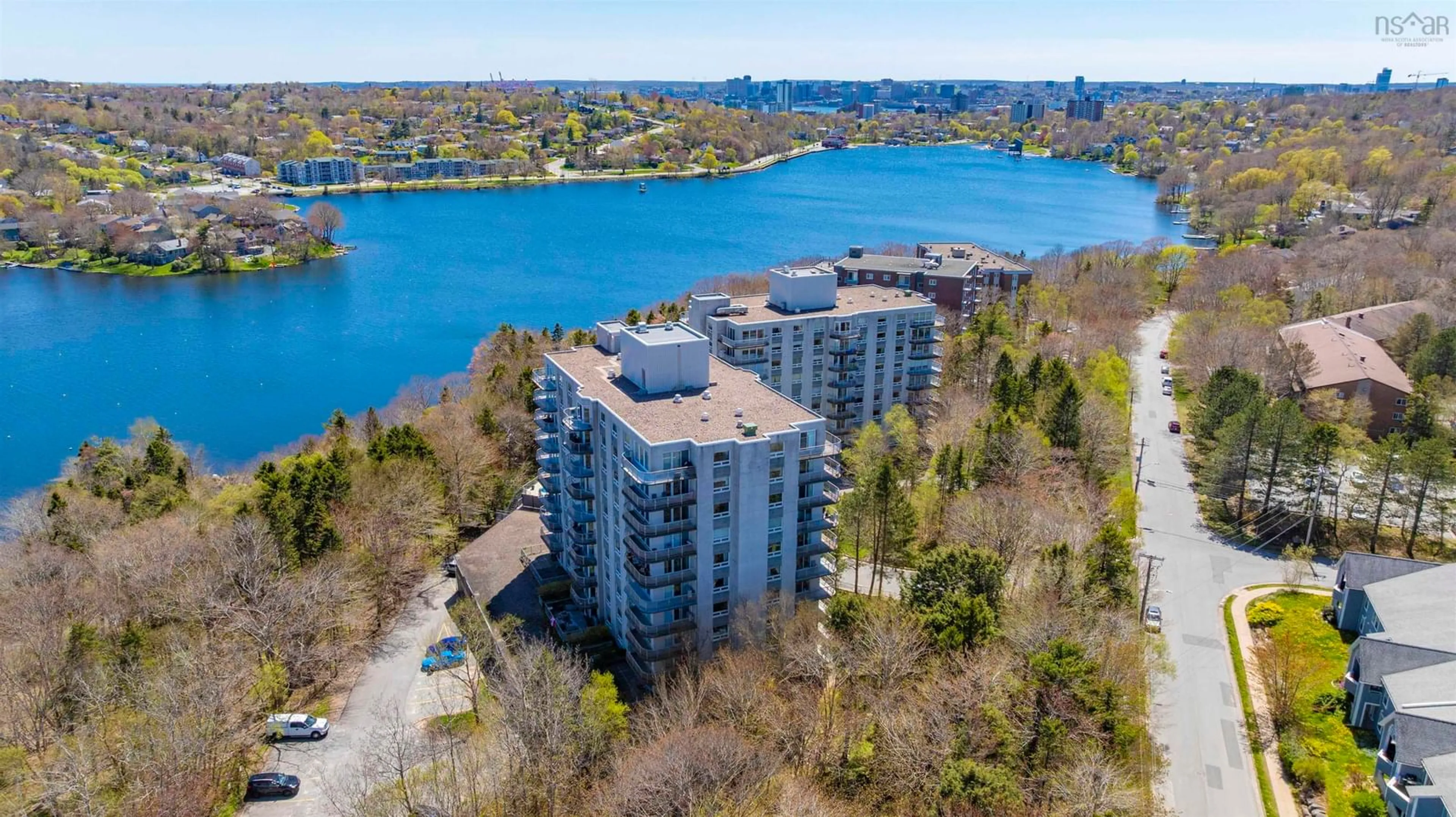 A pic from outside/outdoor area/front of a property/back of a property/a pic from drone, water/lake/river/ocean view for 30 Brookdale Cres #509, Dartmouth Nova Scotia B3A 4T7