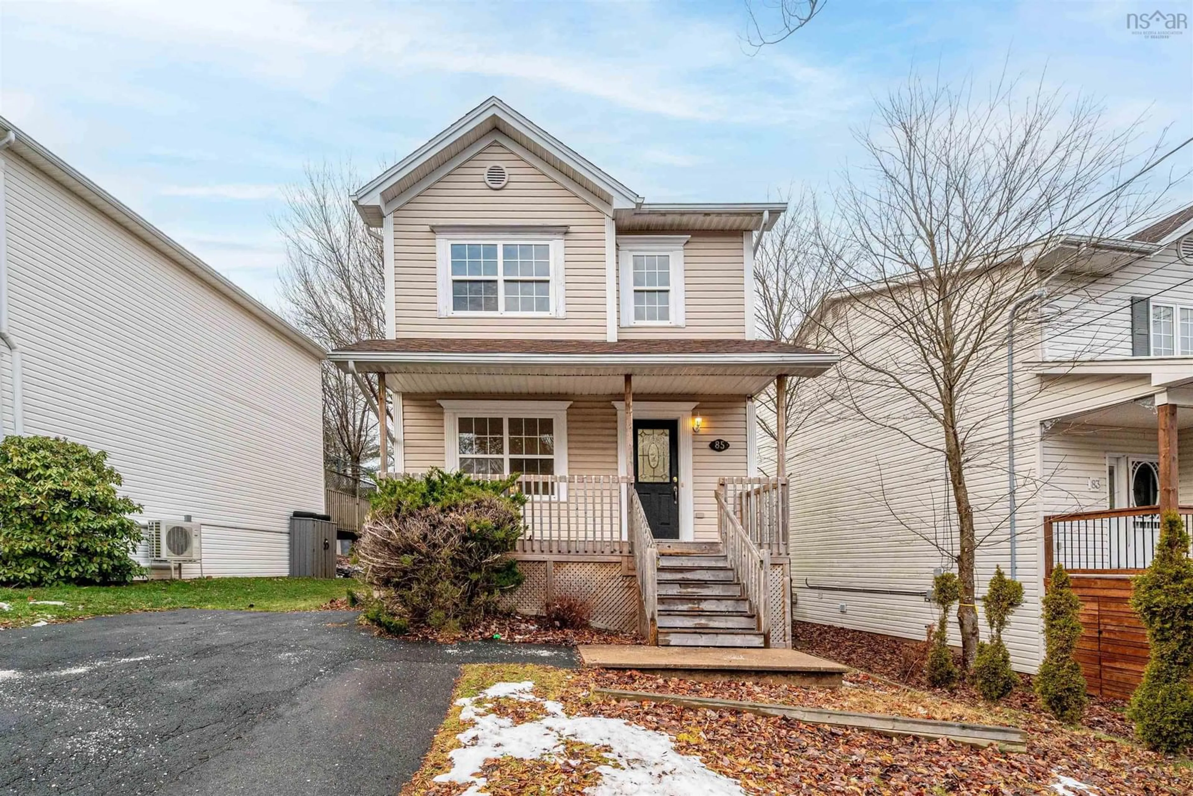 Home with vinyl exterior material, street for 85 Oceanview Dr, Halifax Nova Scotia B4A 4C5
