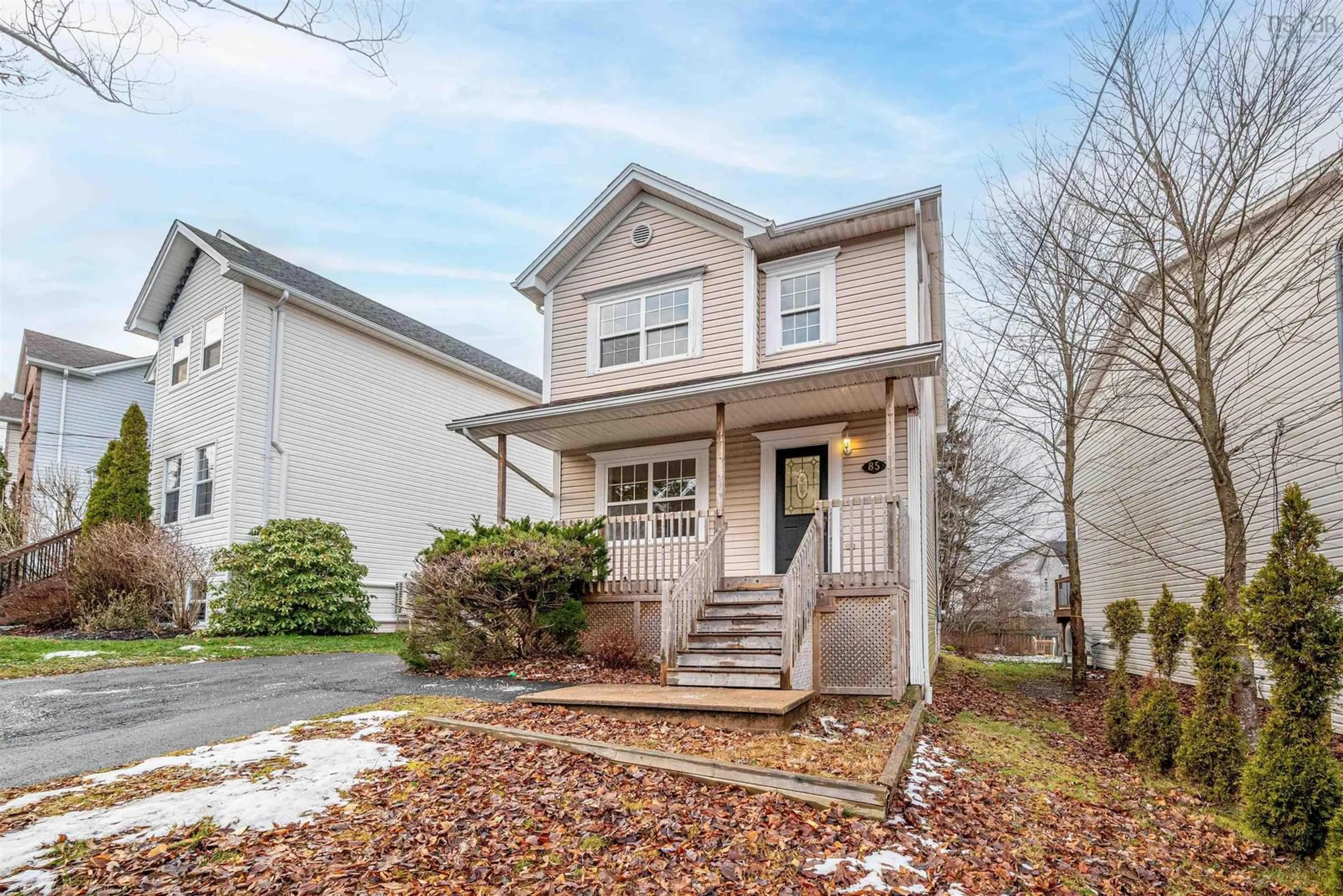 Home with vinyl exterior material, street for 85 Oceanview Dr, Halifax Nova Scotia B4A 4C5