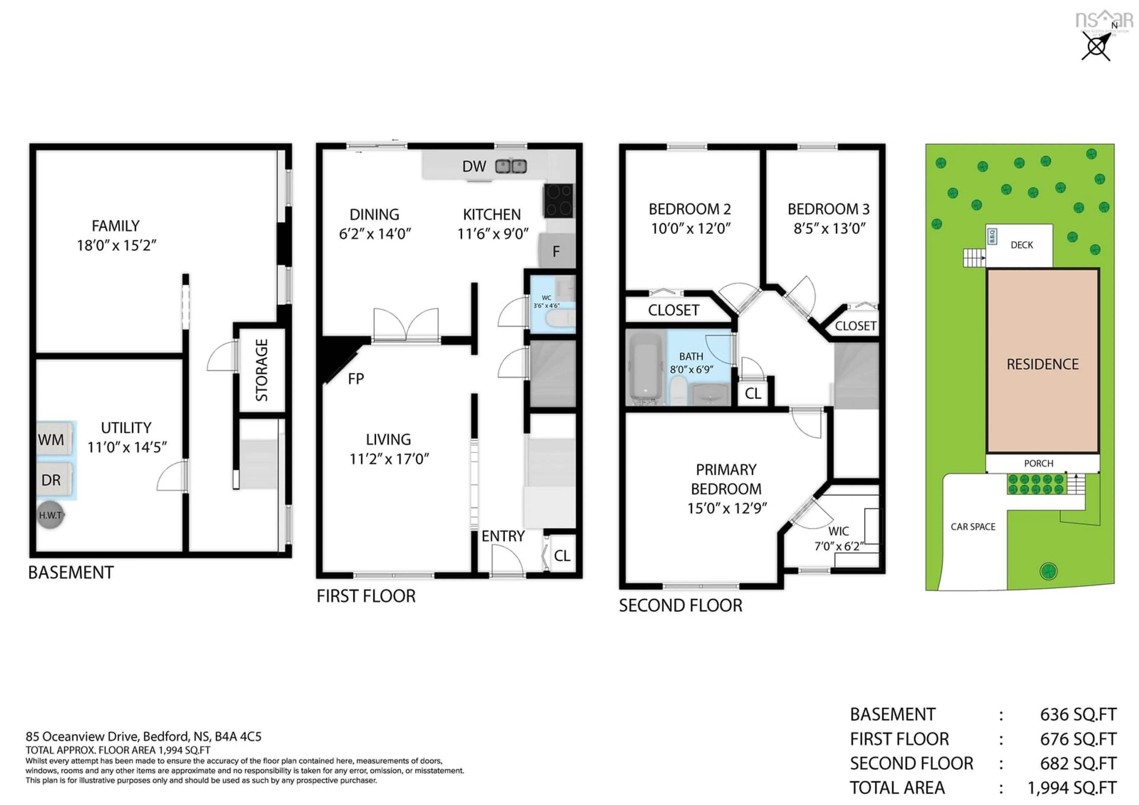 Floor plan for 85 Oceanview Dr, Halifax Nova Scotia B4A 4C5
