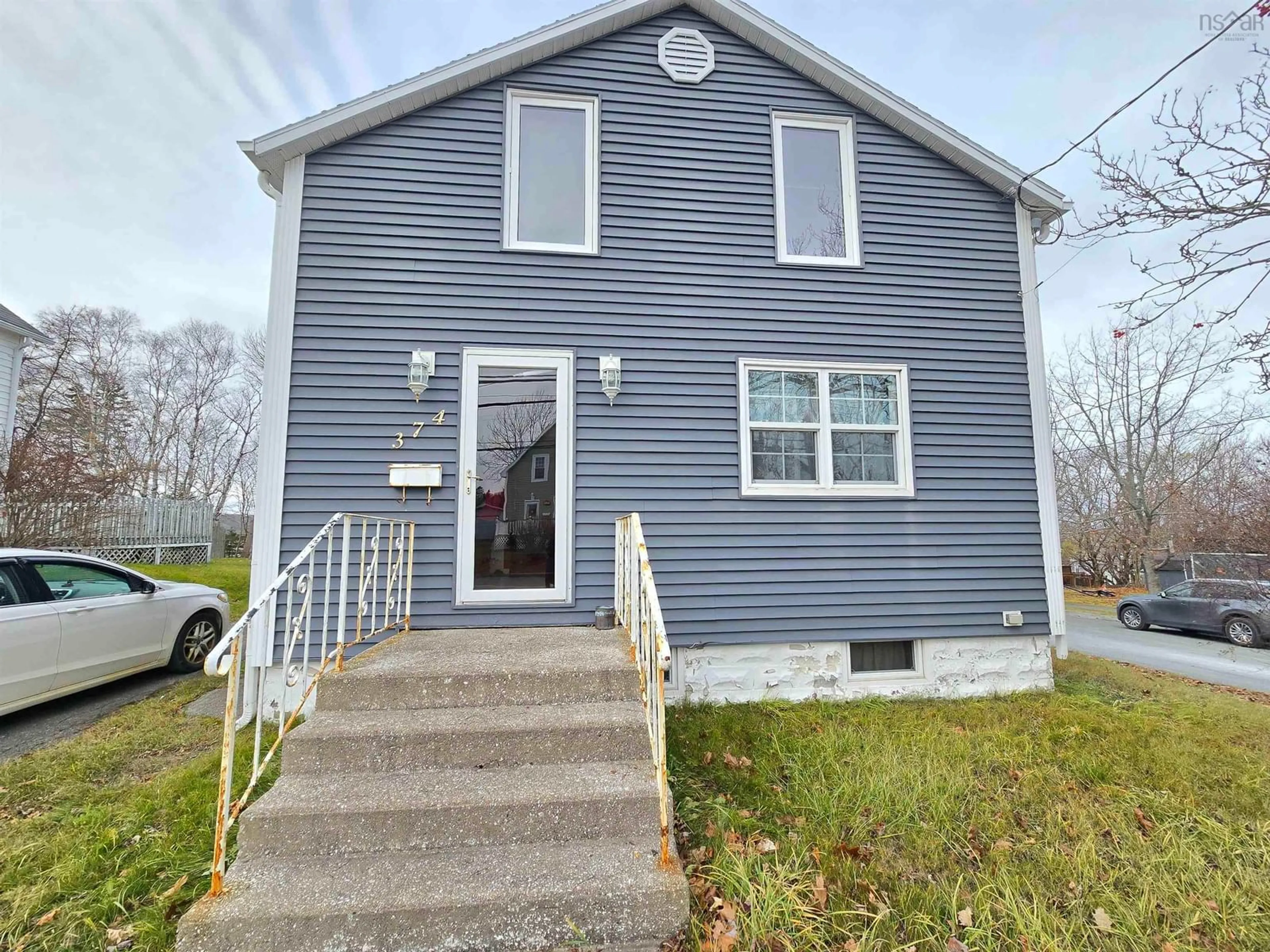 Home with vinyl exterior material, street for 374 Alexandra St, Sydney Nova Scotia B1S 2G4