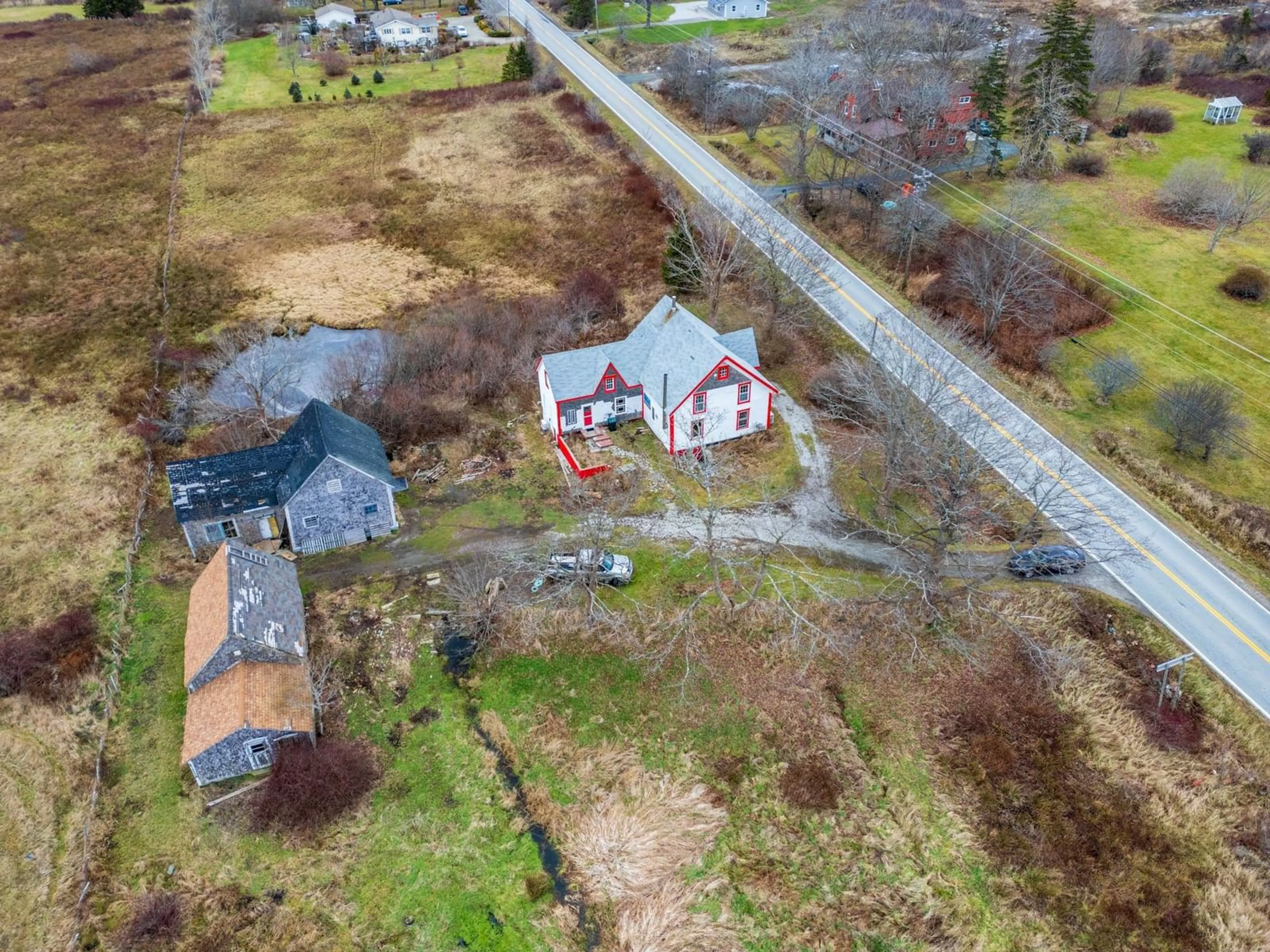 A pic from outside/outdoor area/front of a property/back of a property/a pic from drone, street for 1245 Highway 1, Wellington Nova Scotia B5A 5A5