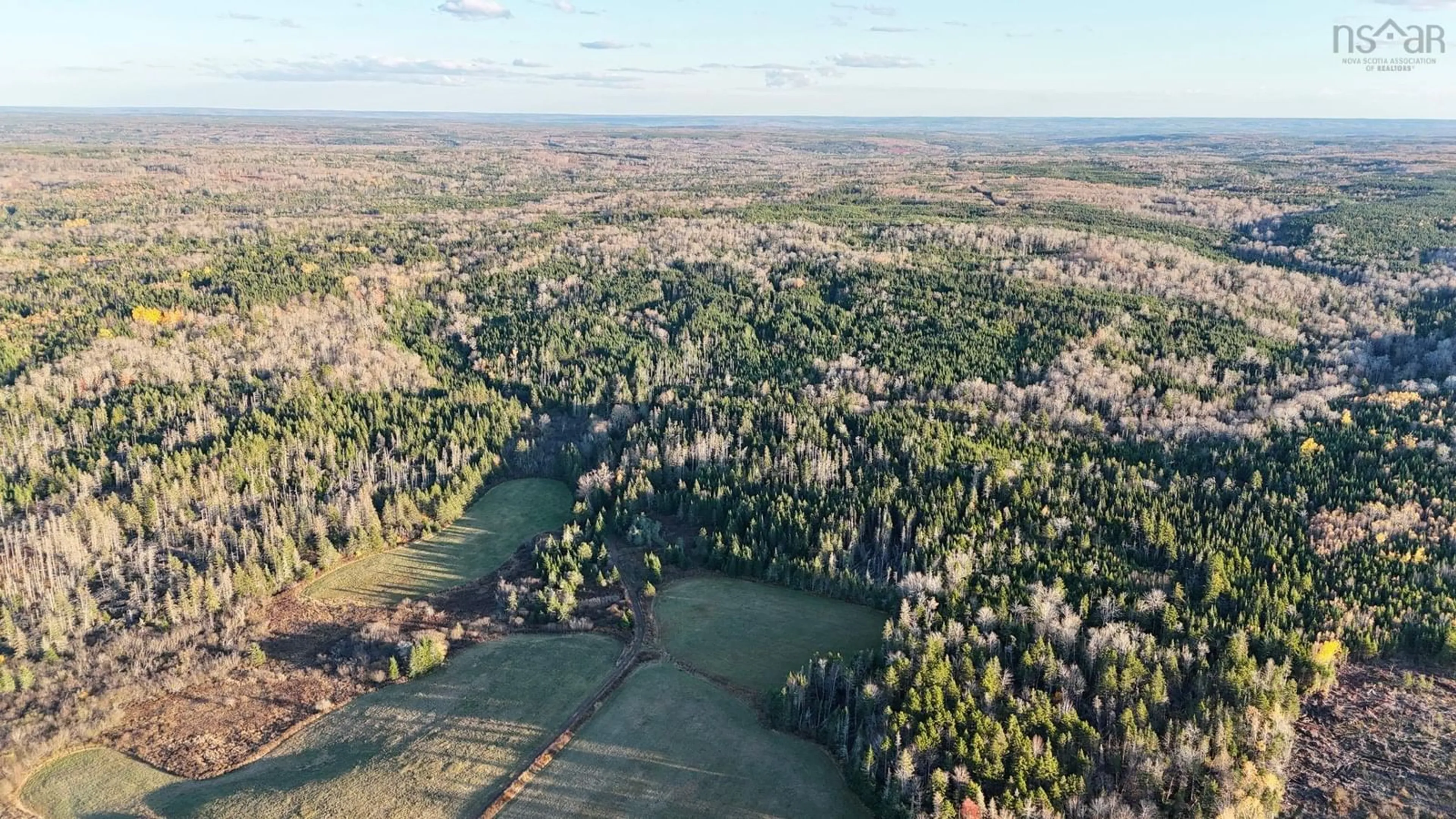 A pic from outside/outdoor area/front of a property/back of a property/a pic from drone, forest/trees view for 270 Fraser Rd, Harmony Nova Scotia B6L 3K8
