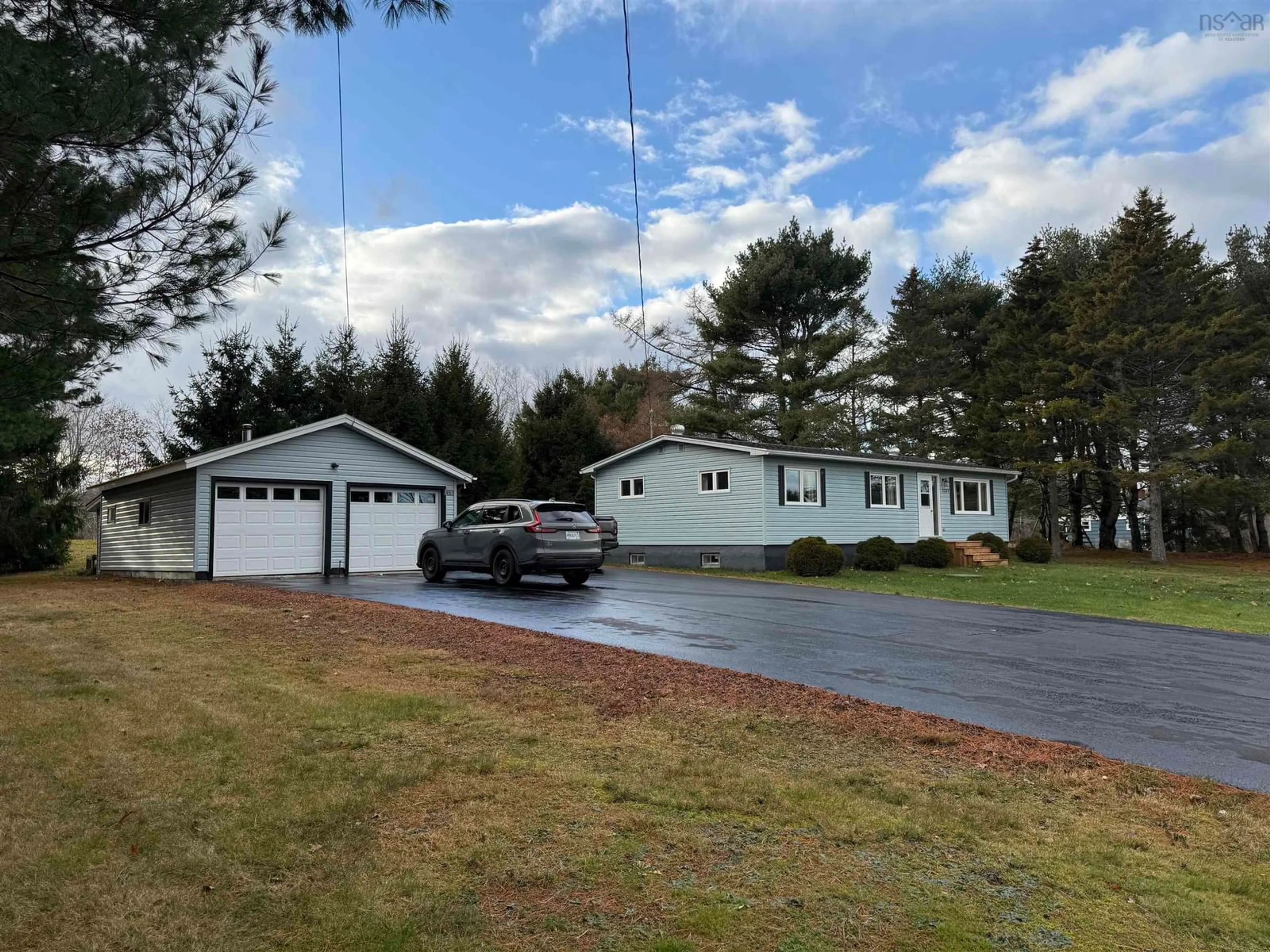 A pic from outside/outdoor area/front of a property/back of a property/a pic from drone, street for 1157 Upper Branch Rd, Auburndale Nova Scotia B4V 3M7