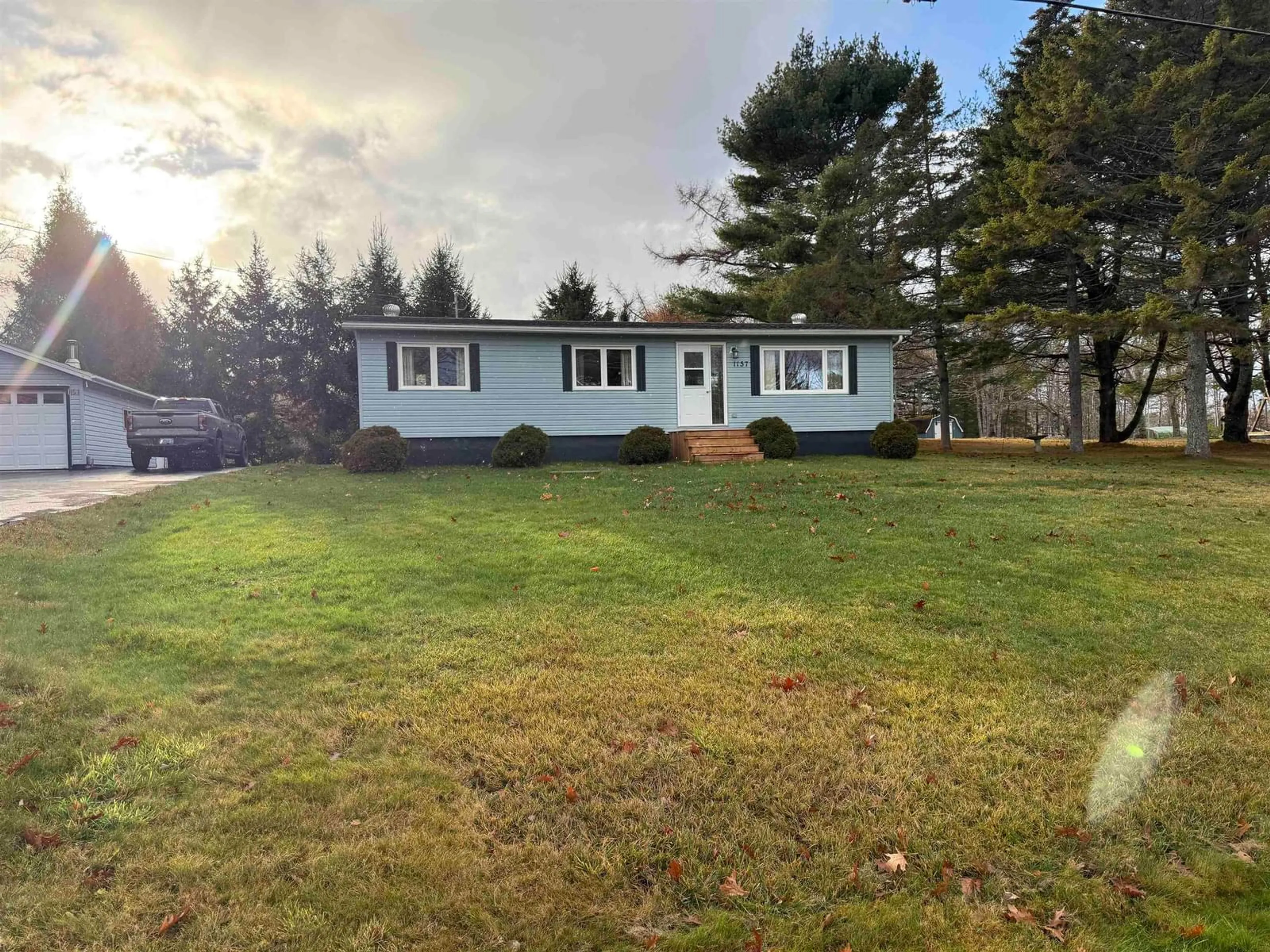 A pic from outside/outdoor area/front of a property/back of a property/a pic from drone, street for 1157 Upper Branch Rd, Auburndale Nova Scotia B4V 3M7