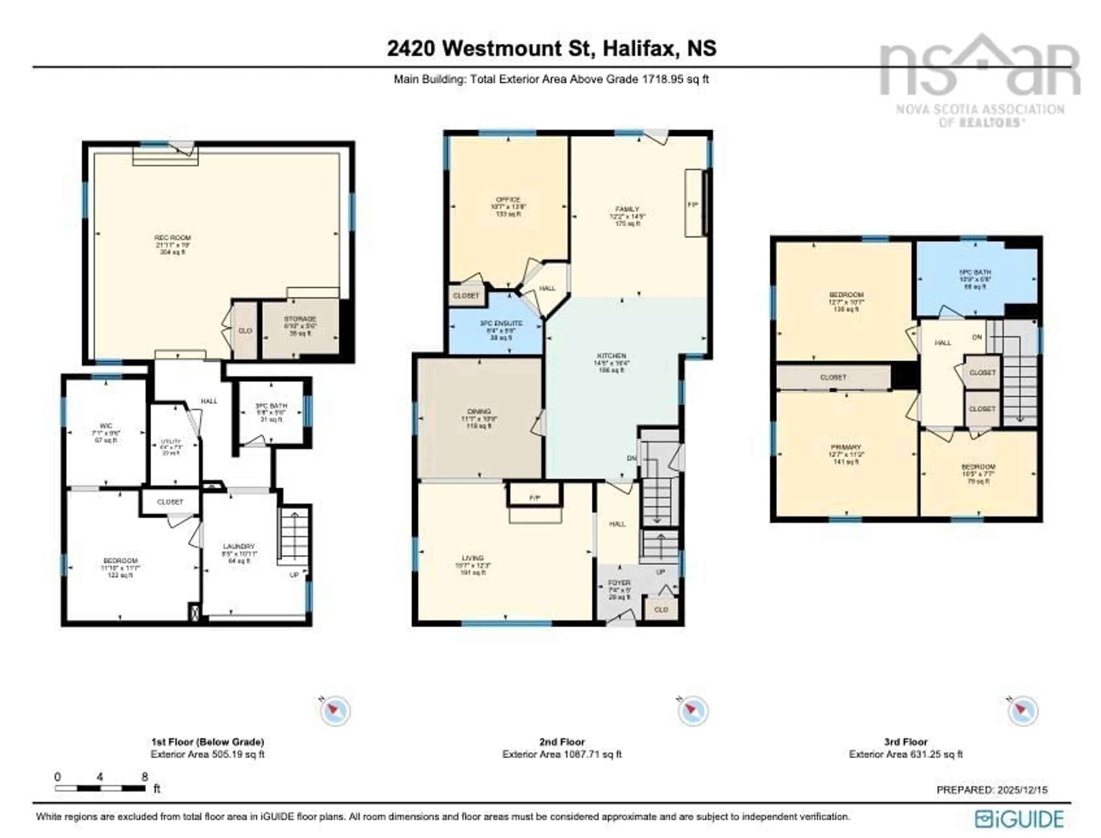 Floor plan for 2420 Westmount St, Halifax Nova Scotia B3L 3G6
