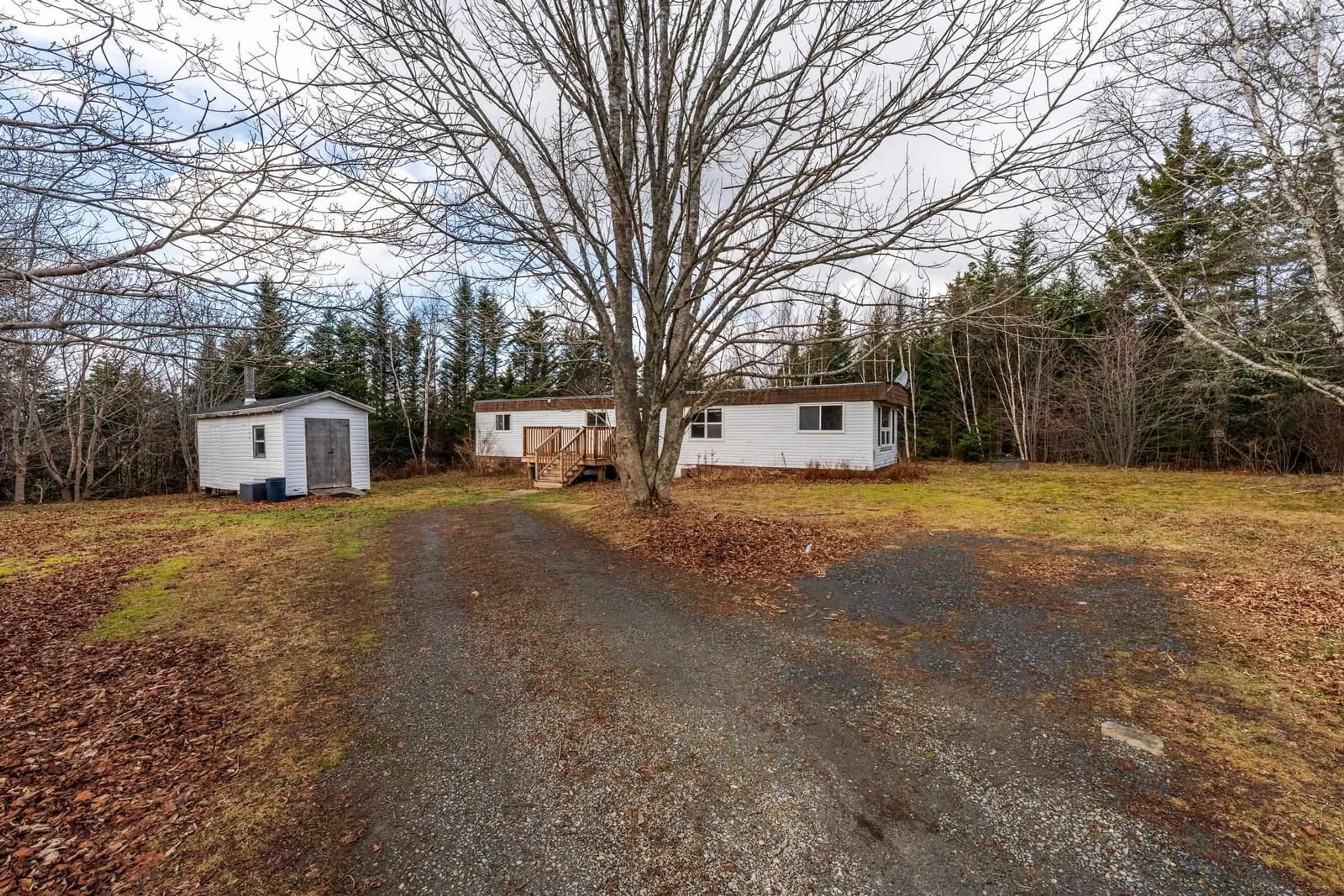 A pic from outside/outdoor area/front of a property/back of a property/a pic from drone, street for 2147 Lake George Rd, Yarmouth Nova Scotia B5A 5L6