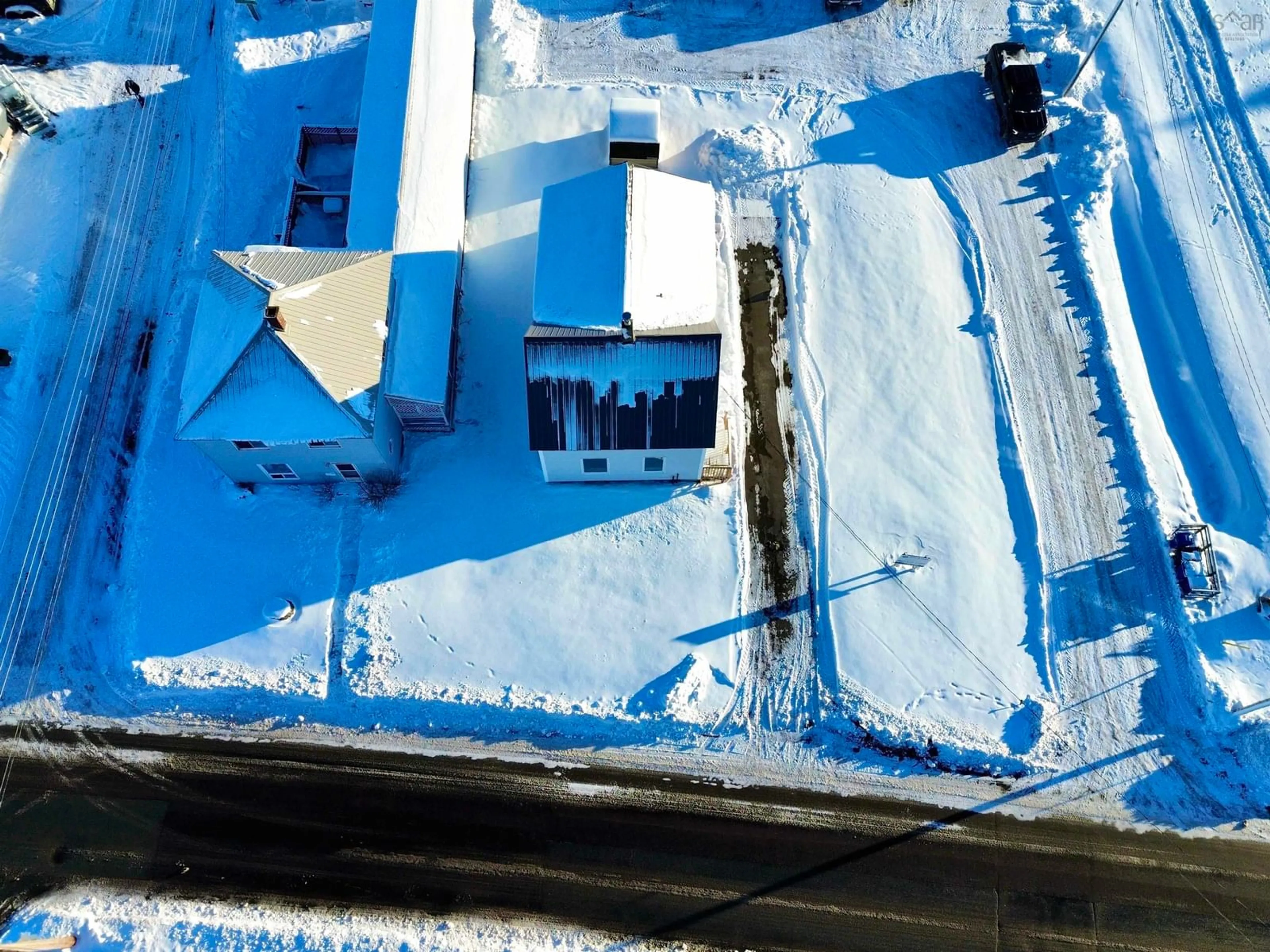 A pic from outside/outdoor area/front of a property/back of a property/a pic from drone, unknown for 149 East Pleasant St, Amherst Nova Scotia B4H 1N4