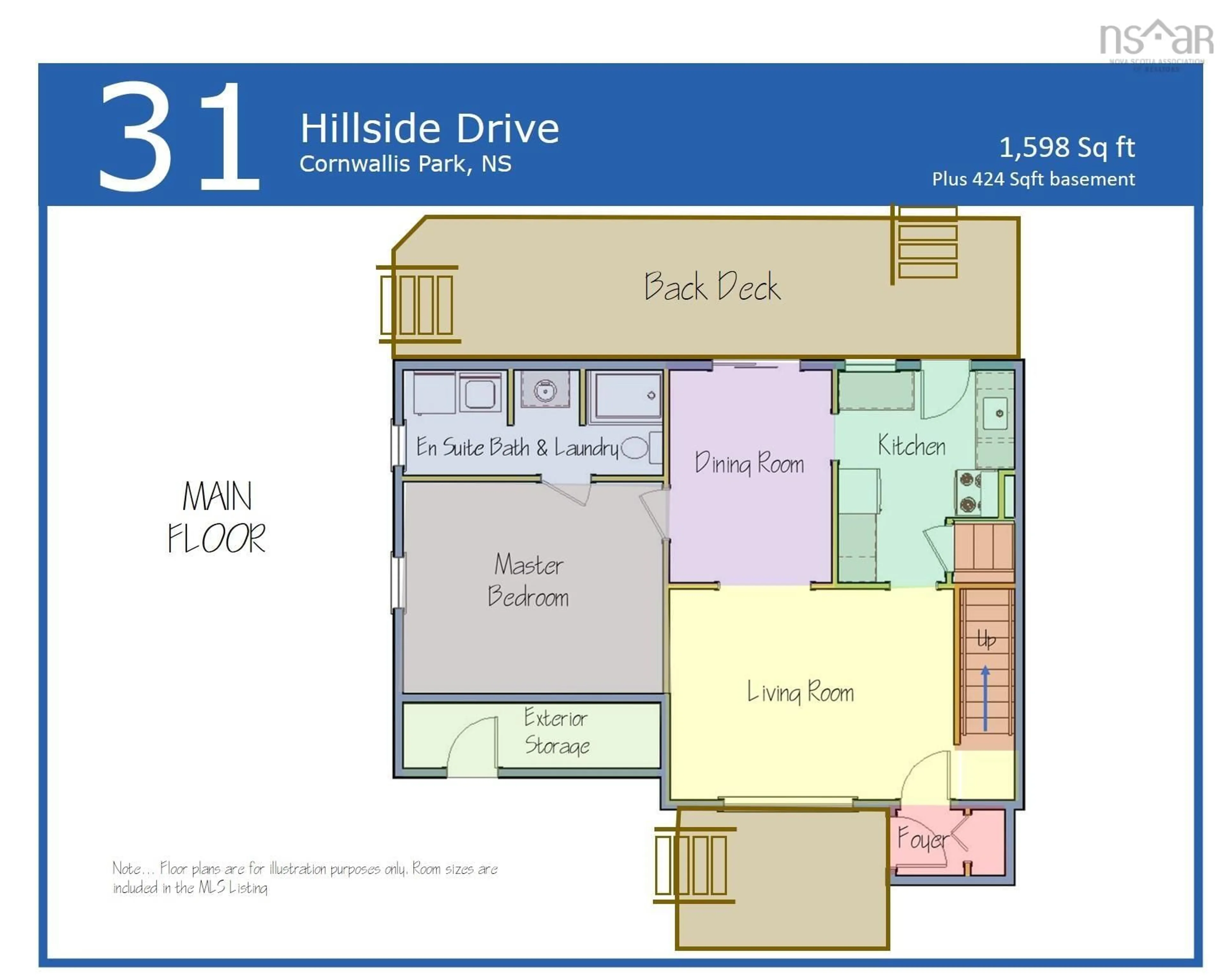 Floor plan for 31 Hillside Drive, Cornwallis Park Nova Scotia B0S 1H0