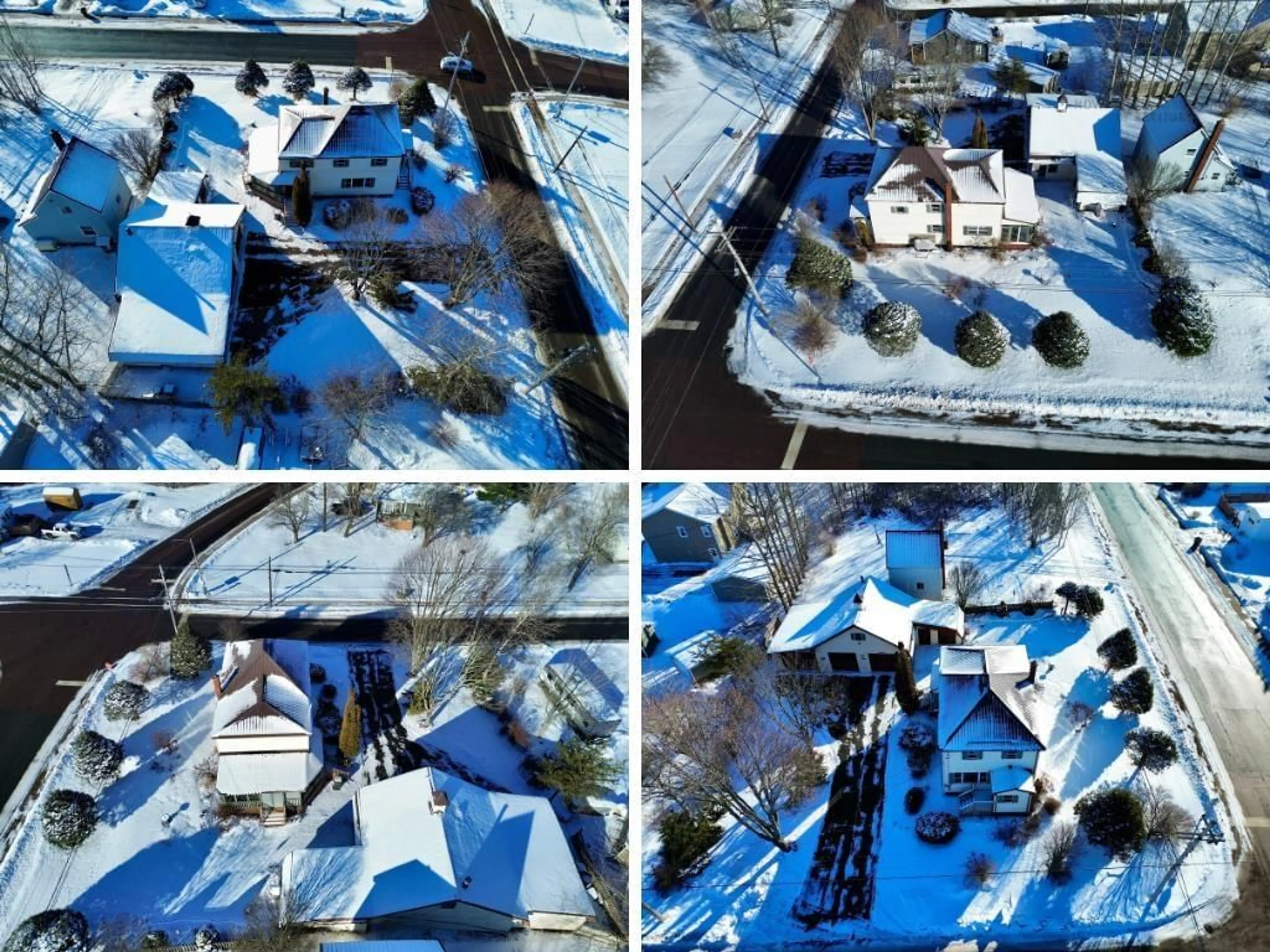 A pic from outside/outdoor area/front of a property/back of a property/a pic from drone, city buildings view from balcony for 46 Cornwall St, Amherst Nova Scotia B4H 2L4