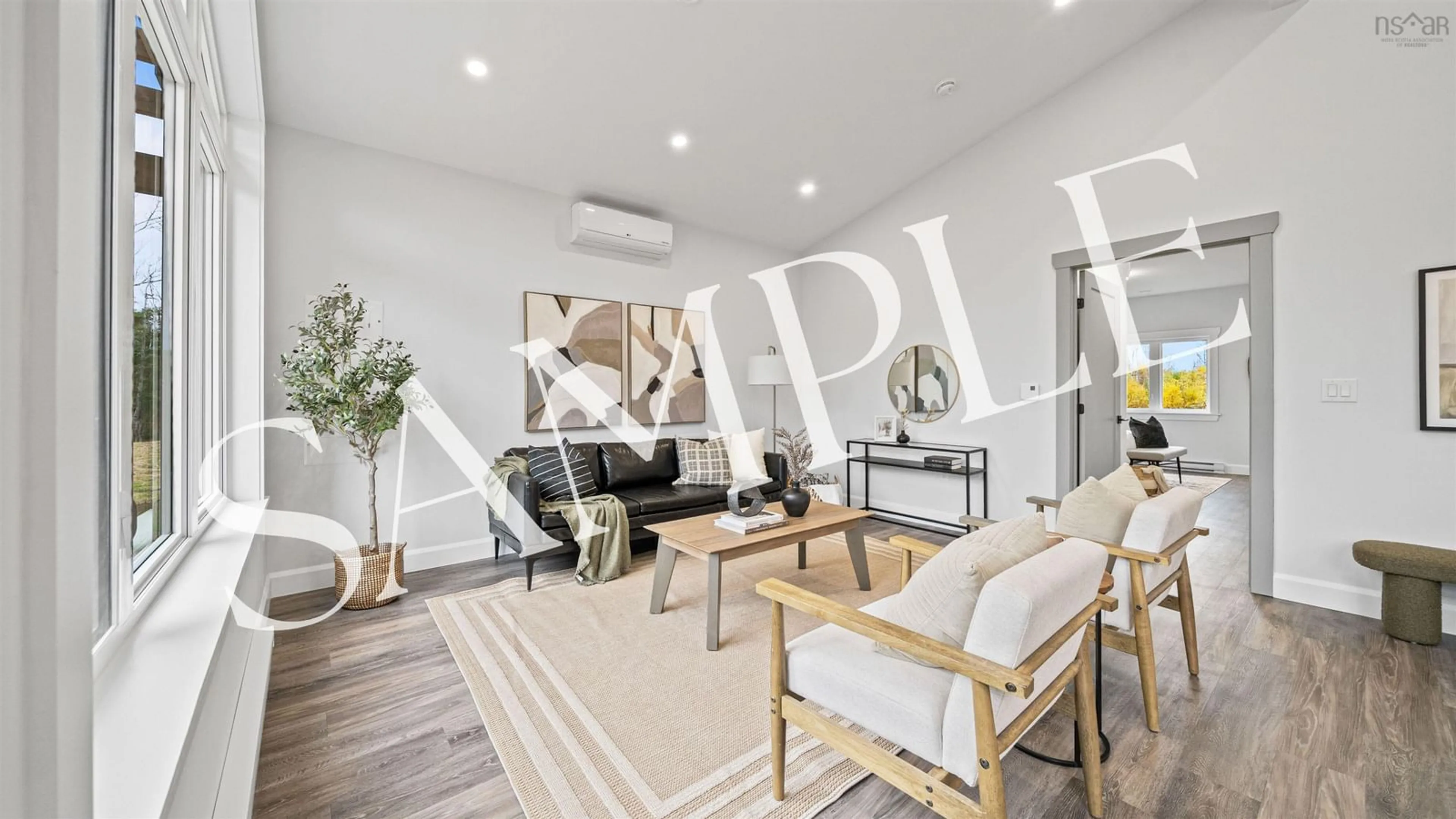 Living room with furniture, wood/laminate floor for Lot 23 Chisholm Rd, Onslow Mountain Nova Scotia B6L 6B5