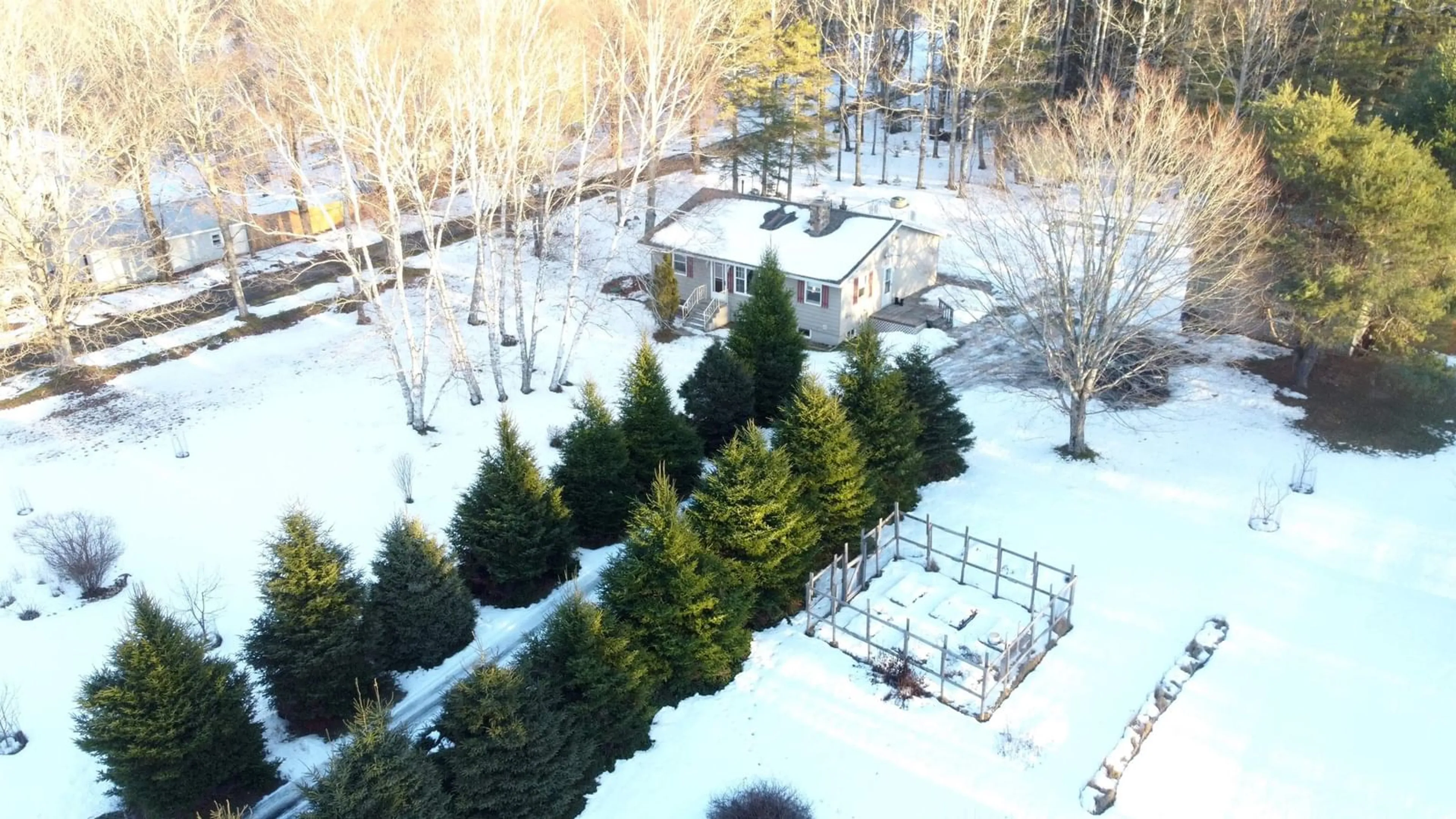 A pic from outside/outdoor area/front of a property/back of a property/a pic from drone, forest/trees view for 962 Highway 202, West Gore Nova Scotia B0N 1T0