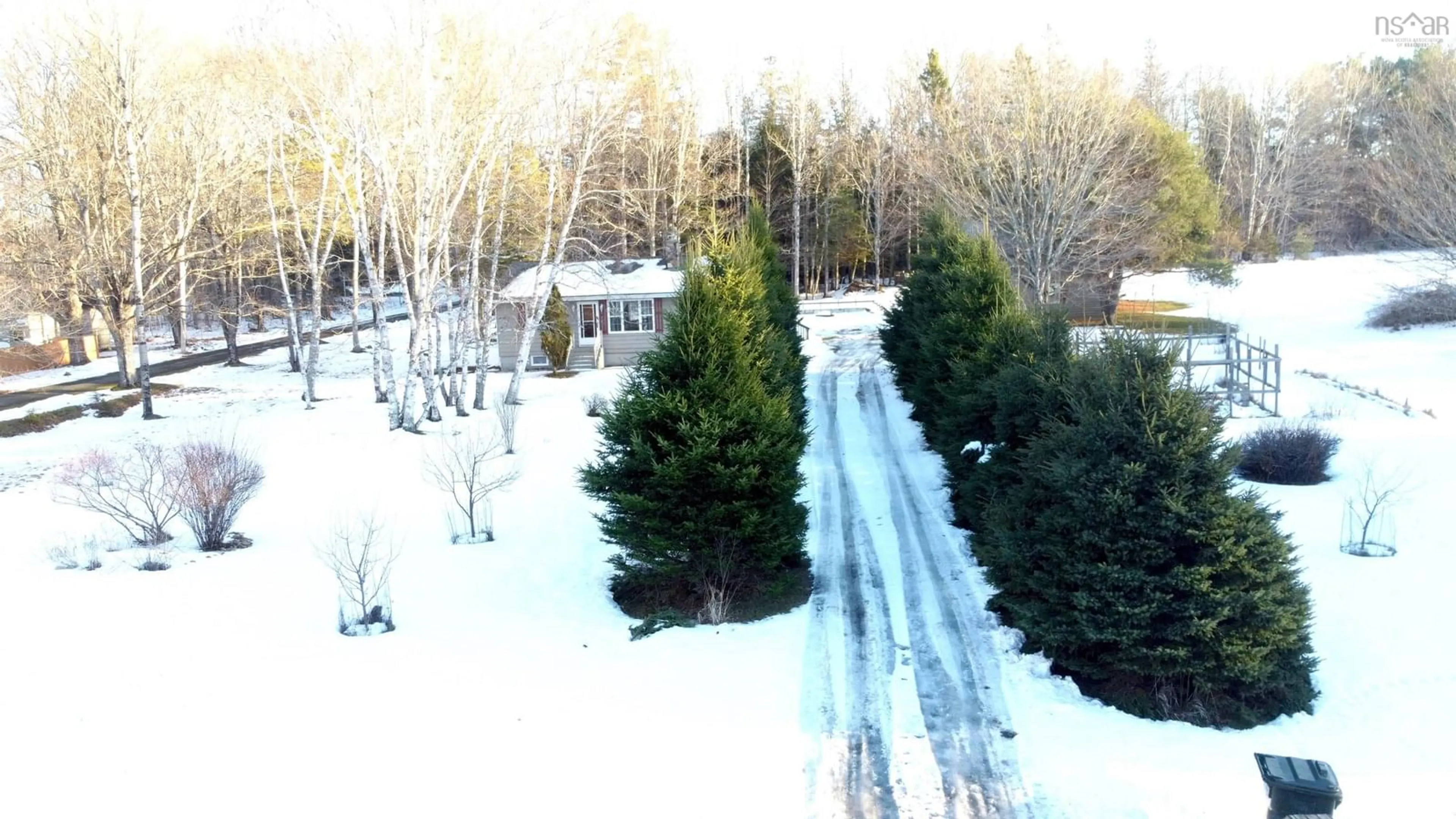 A pic from outside/outdoor area/front of a property/back of a property/a pic from drone, forest/trees view for 962 Highway 202, West Gore Nova Scotia B0N 1T0