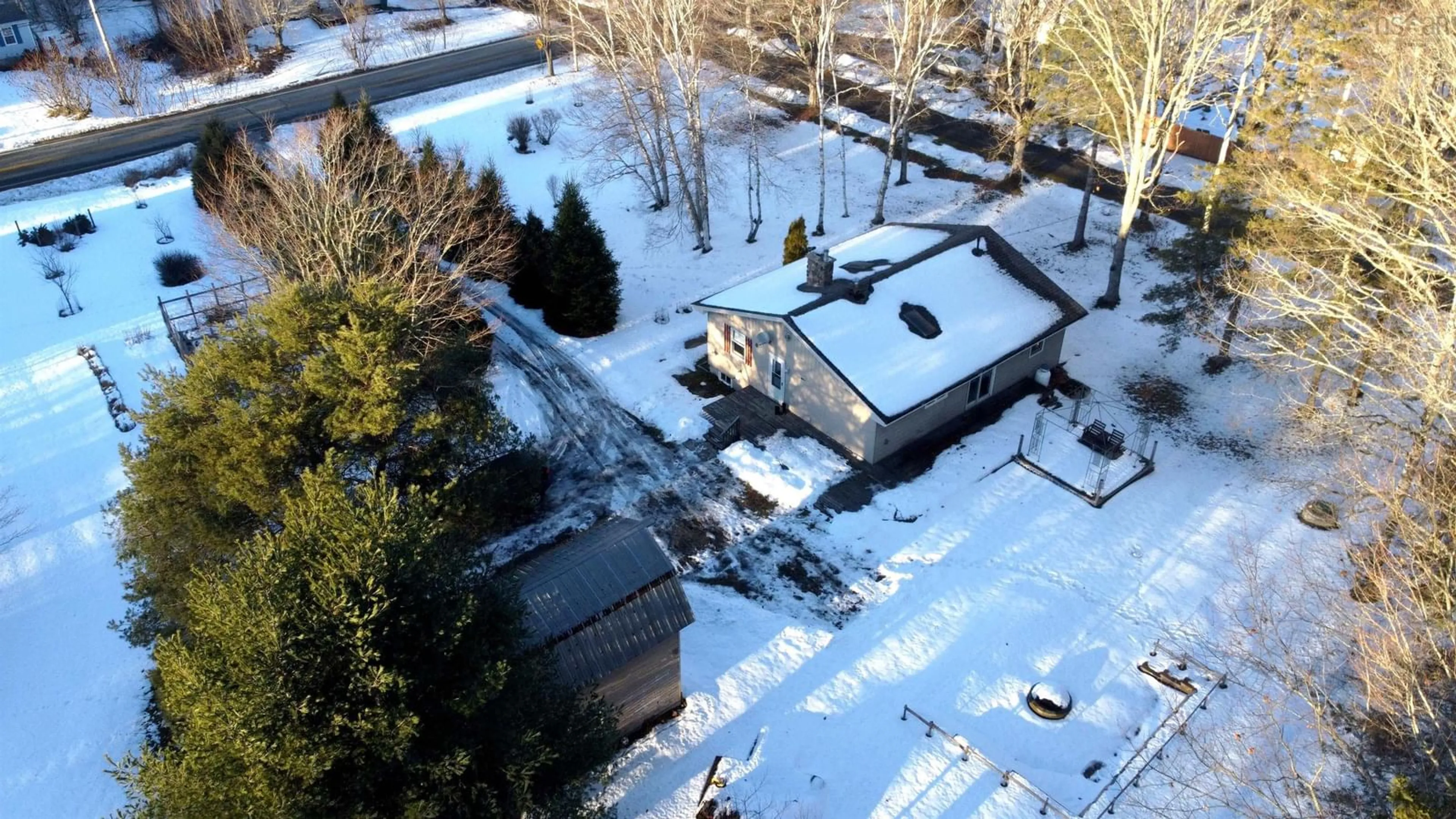 A pic from outside/outdoor area/front of a property/back of a property/a pic from drone, city buildings view from balcony for 962 Highway 202, West Gore Nova Scotia B0N 1T0