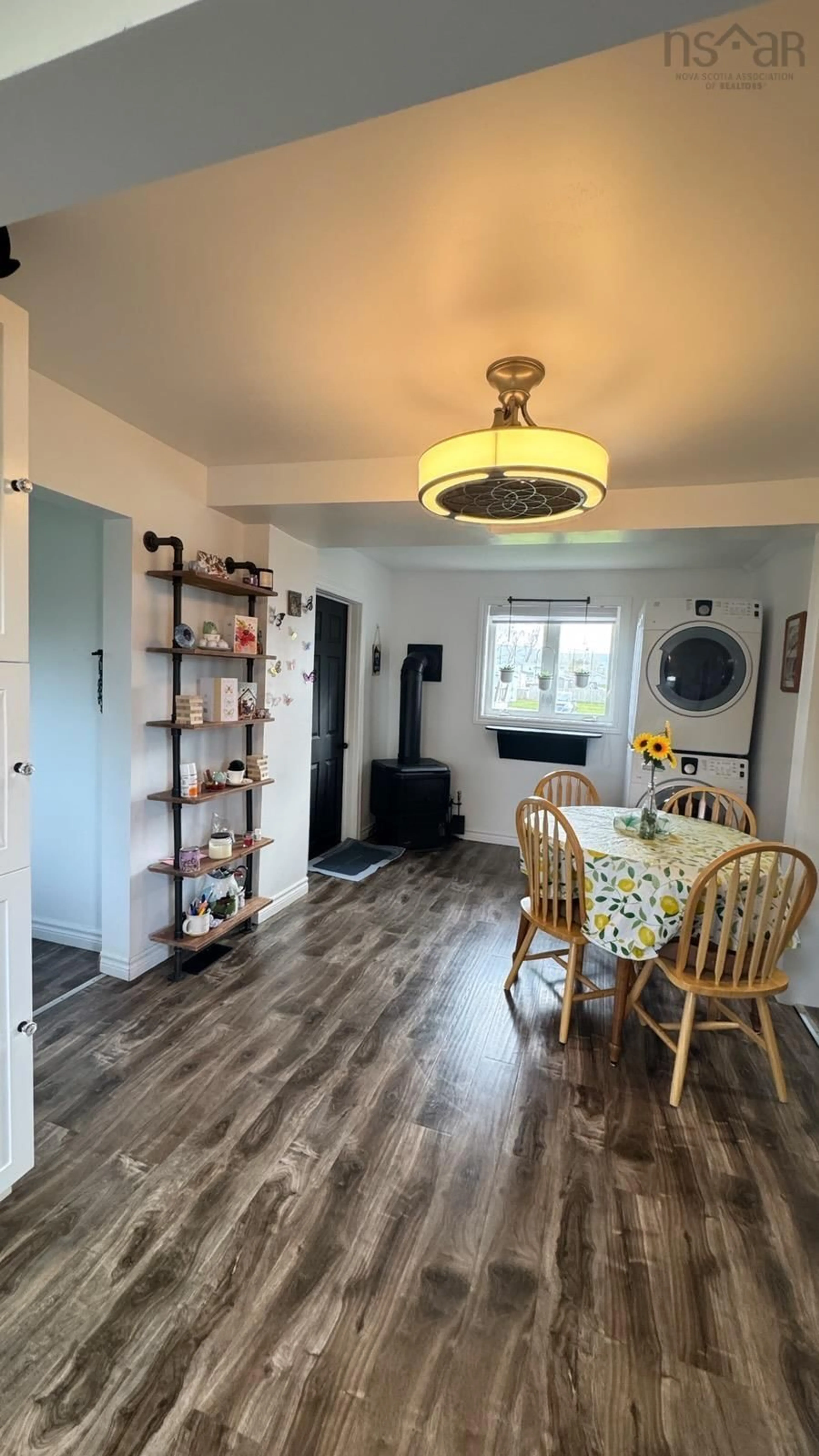 Dining room, wood/laminate floor for 10 Forest St Exten, Inverness Nova Scotia B0E 1N0