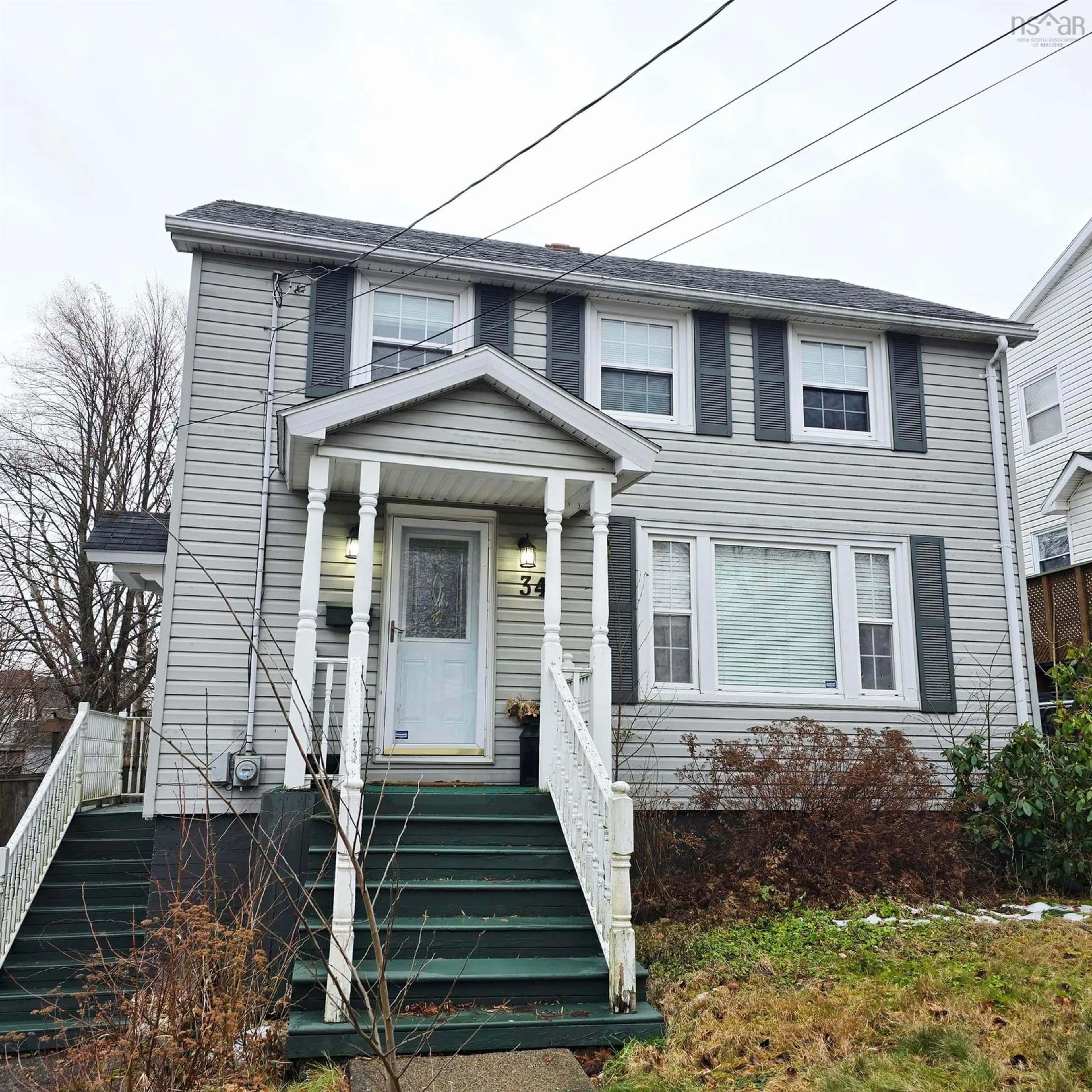 Home with vinyl exterior material, street for 34 Oxford St, Sydney Nova Scotia B1P 4C5
