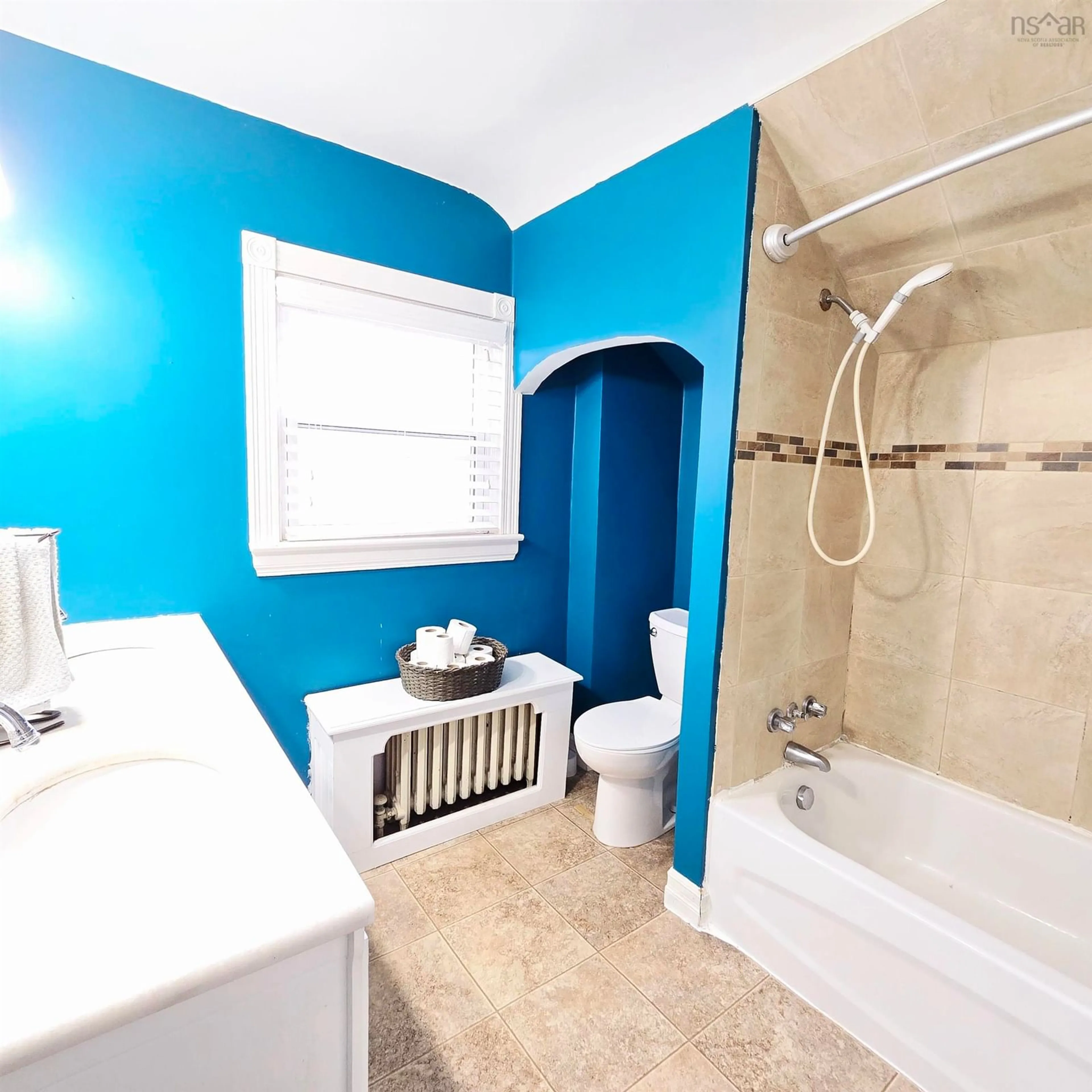 Contemporary bathroom, ceramic/tile floor for 34 Oxford St, Sydney Nova Scotia B1P 4C5