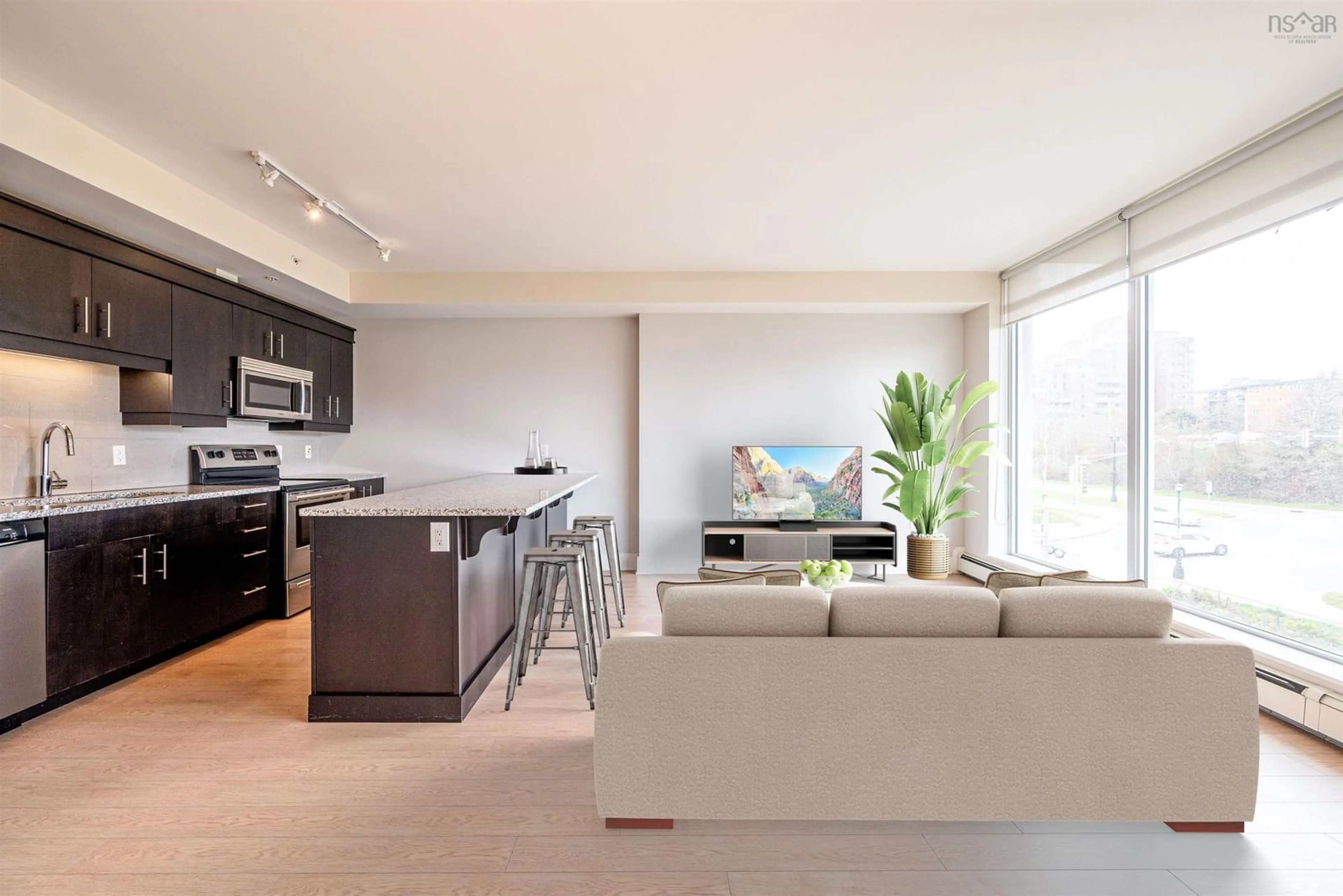 Open concept kitchen, unknown for 15 Kings Wharf Pl #208, Dartmouth Nova Scotia B2Y 0C2