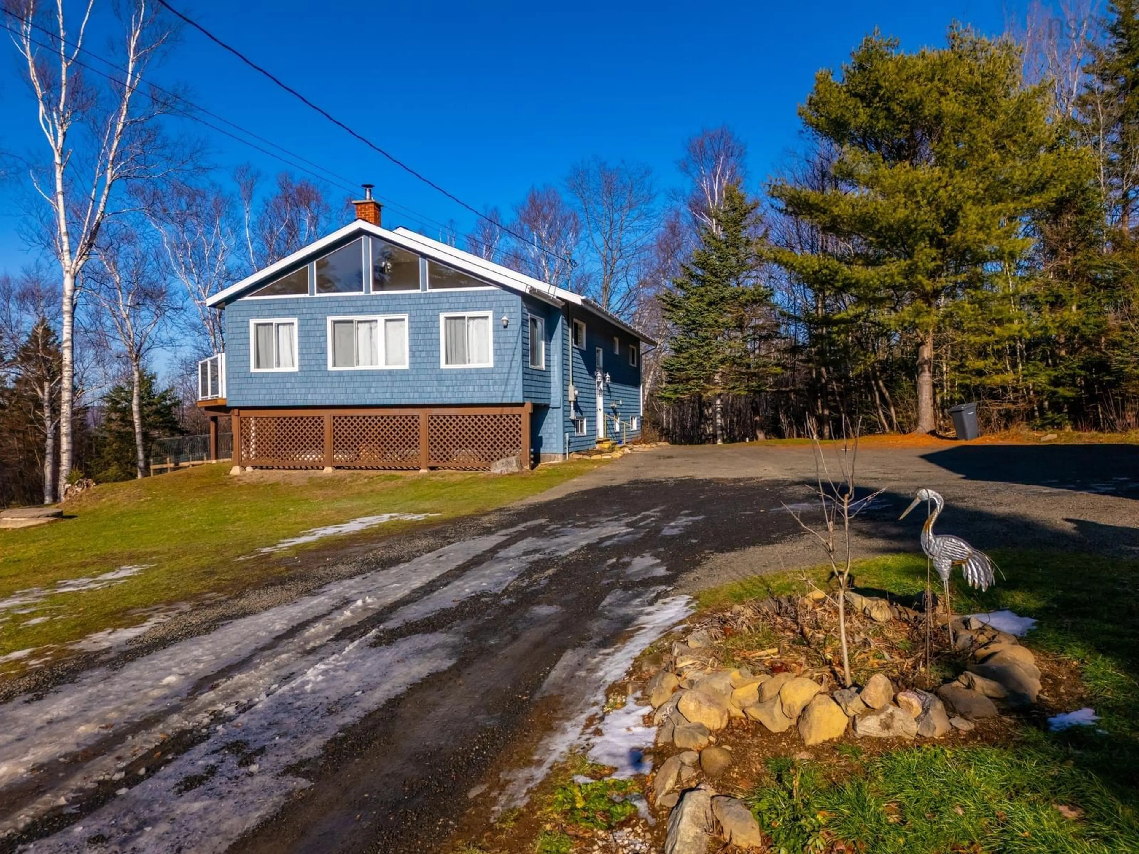 A pic from outside/outdoor area/front of a property/back of a property/a pic from drone, street for 53 Waldeck Line Rd, Deep Brook Nova Scotia B0S 1J0