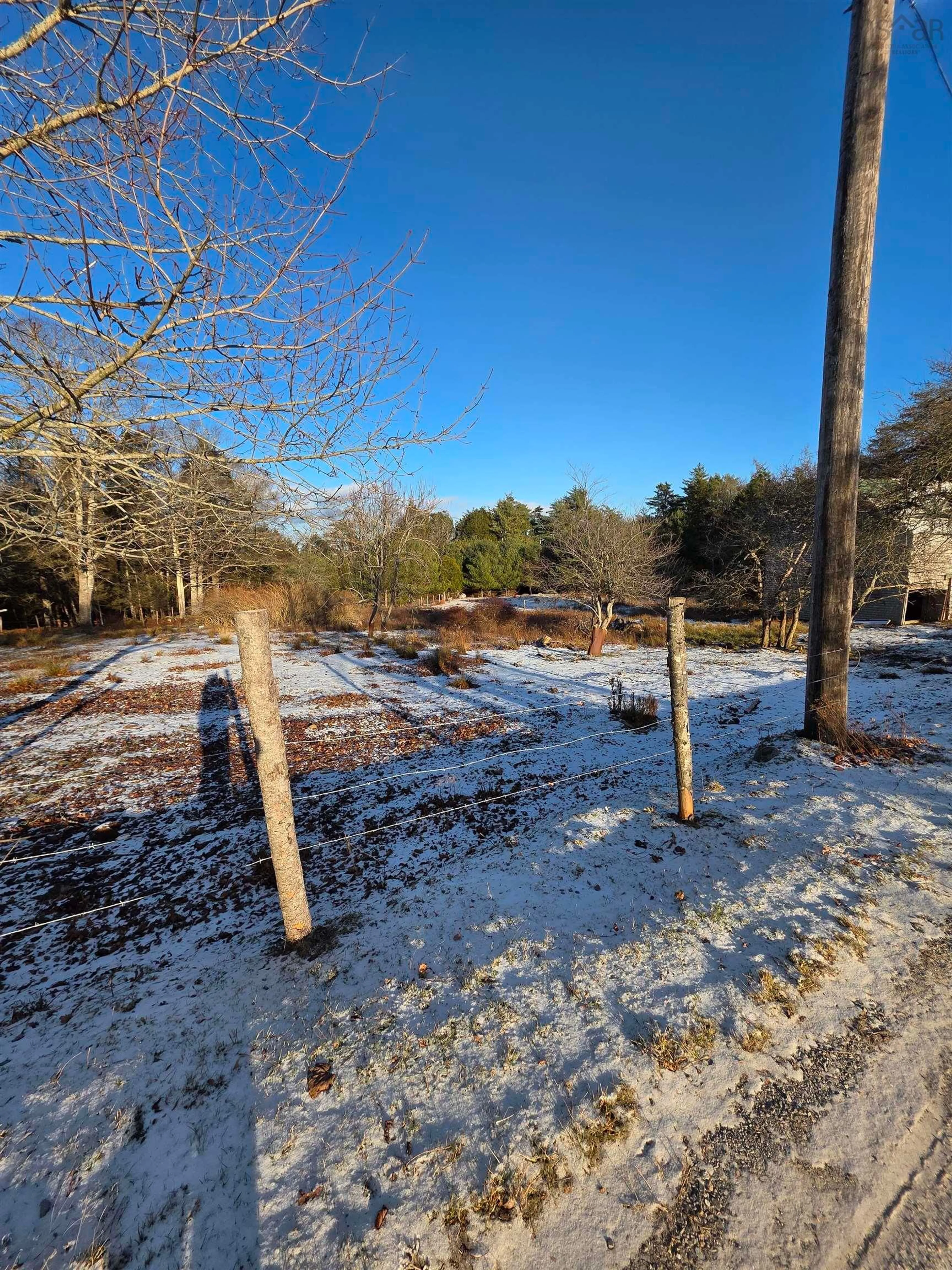 A pic from outside/outdoor area/front of a property/back of a property/a pic from drone, forest/trees view for 205 Hodgson's Rd, Middle Ohio Nova Scotia B0T 1W0