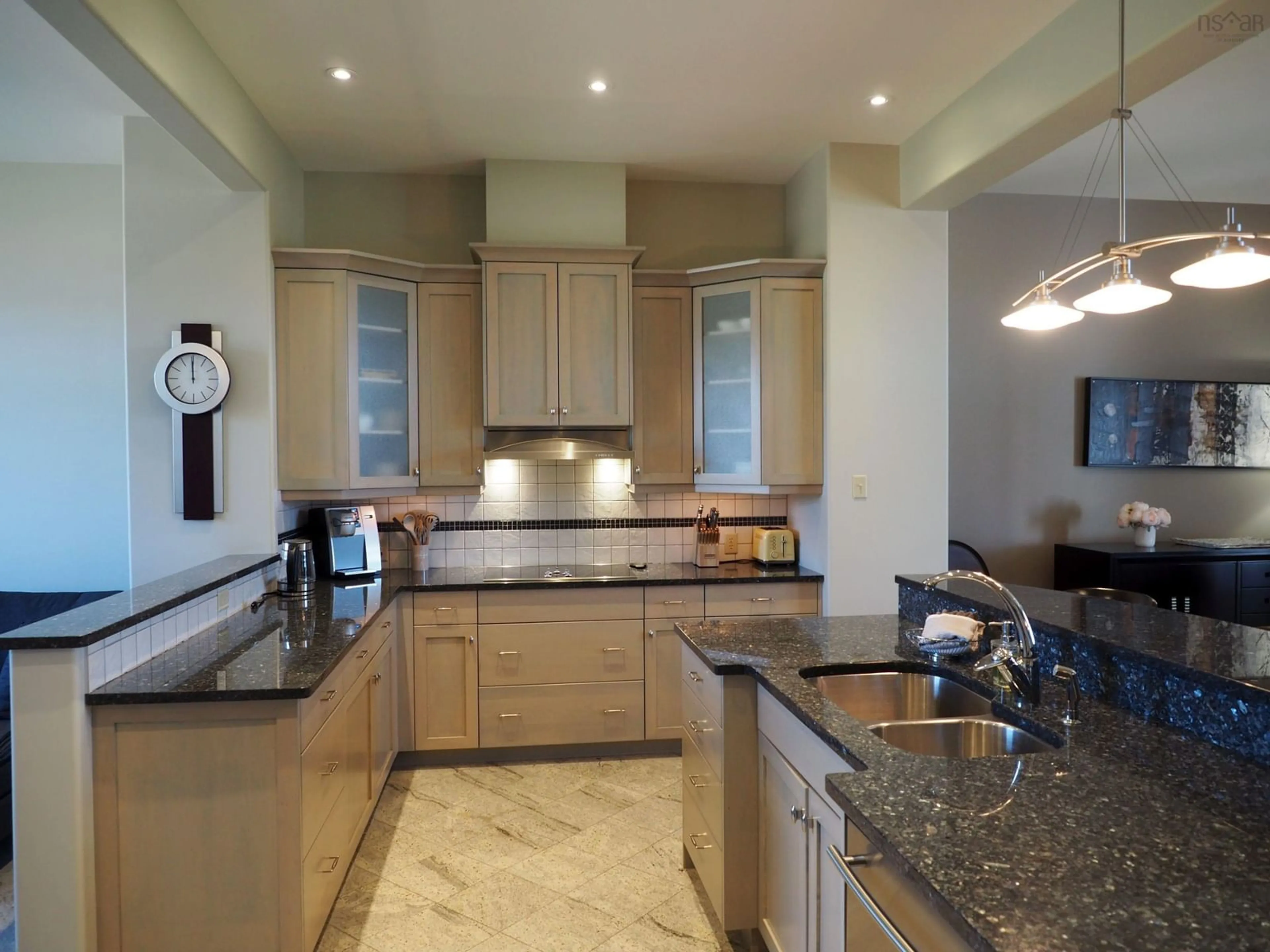 Contemporary kitchen, ceramic/tile floor for 153D Harbourside Drive, Fox Harbour Nova Scotia B0K 1Y0