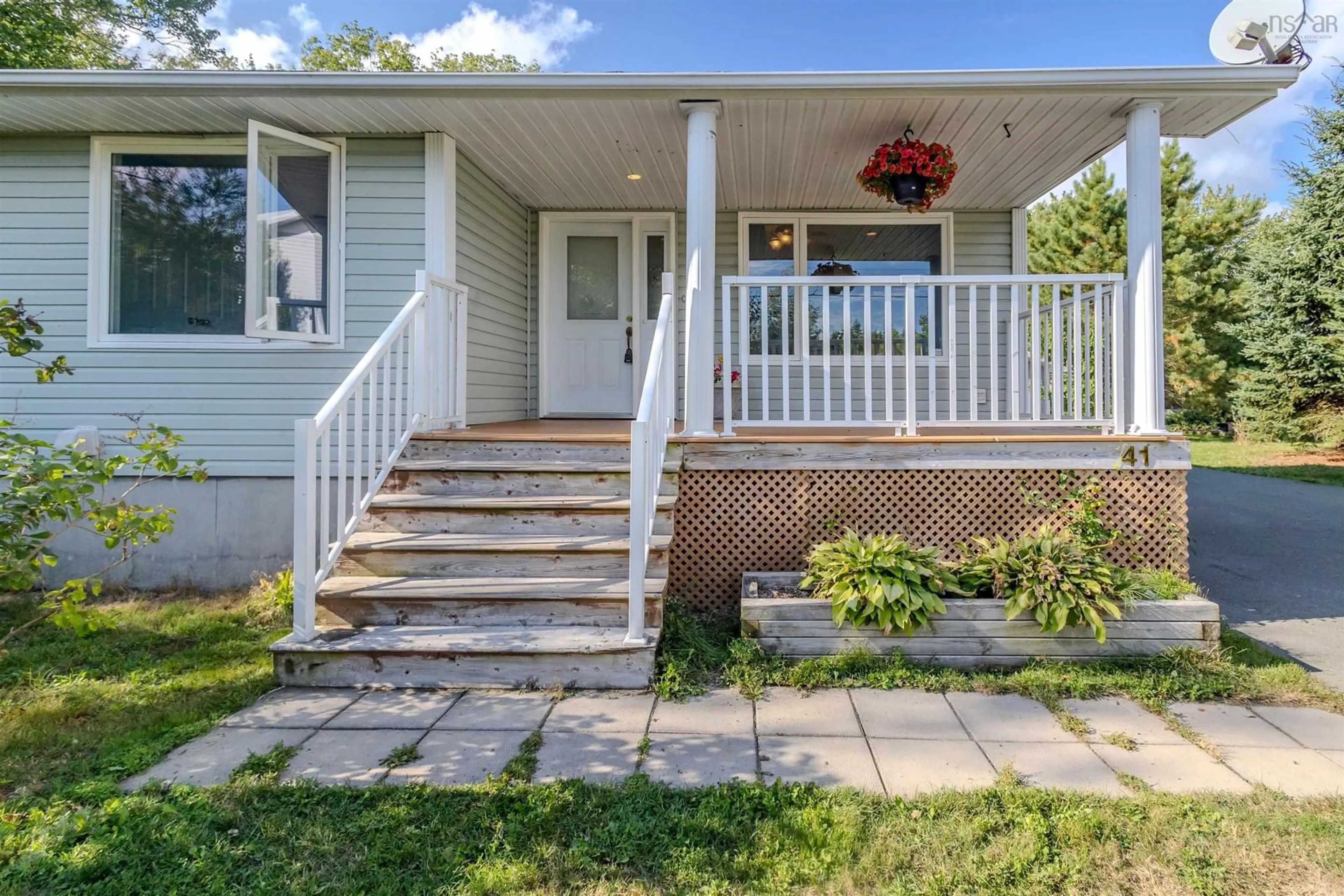 Home with vinyl exterior material, street for 41 Franklyn Dr, Sydney Nova Scotia B1M 1A6