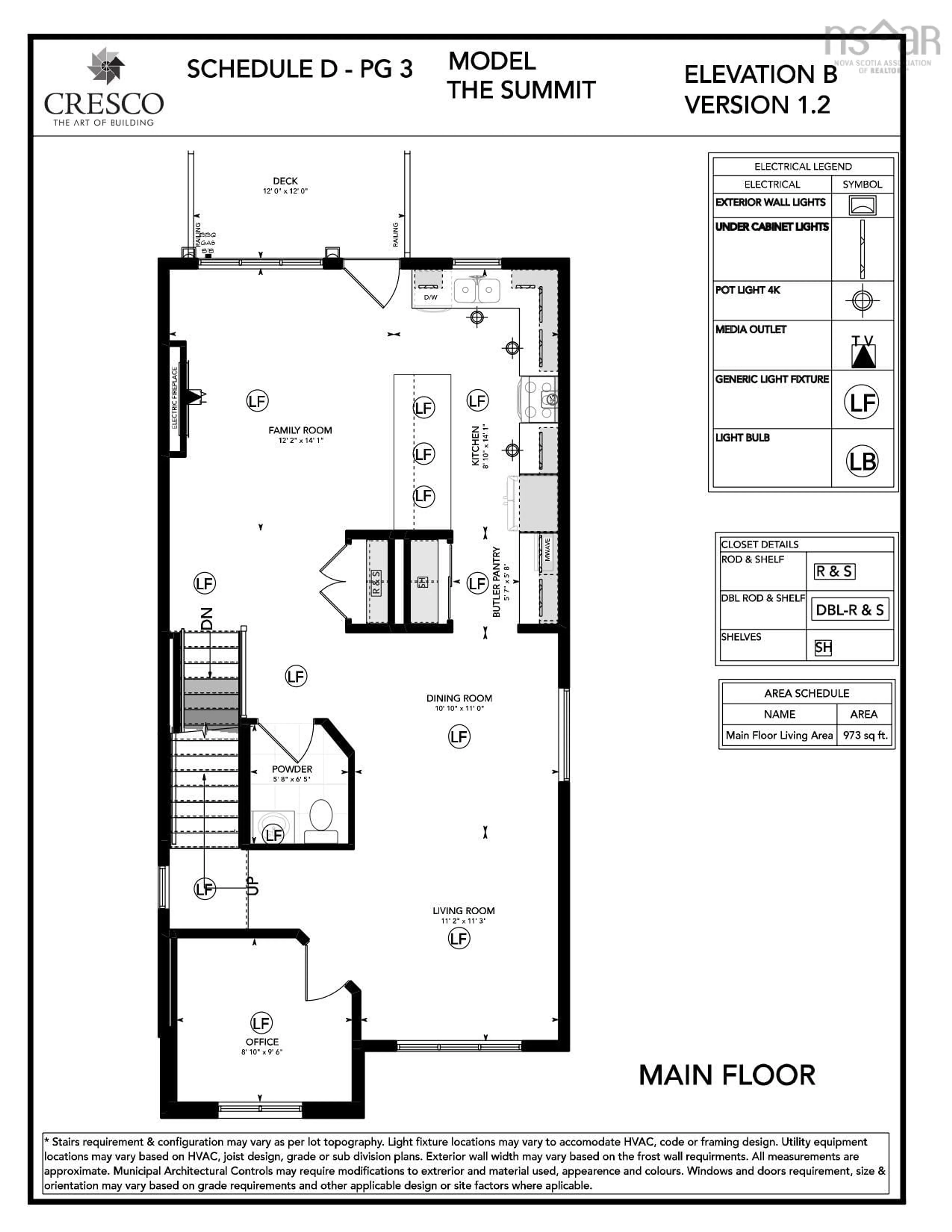 Floor plan for 58 Garvey Crt #GAR12, Bedford Nova Scotia B4B 2L1